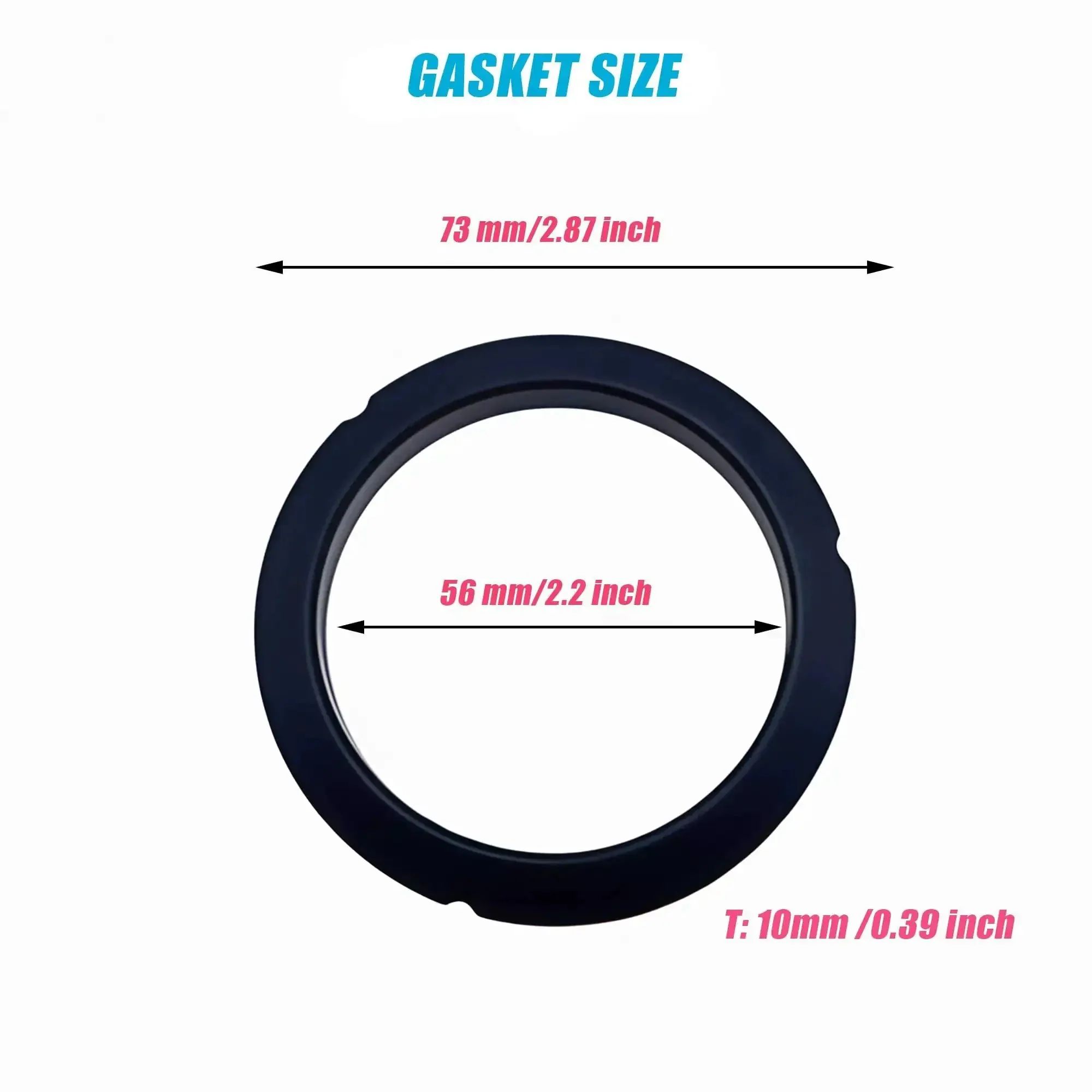 Conical Group Head Gasket Seal for Espresso Machines, Food Grade Silicone, BPA Free, Leak Proof, Long Lasting Replacement for Pre 2015 Models, 72x55.5x9.3mm No Odor Easy Install - Image 3