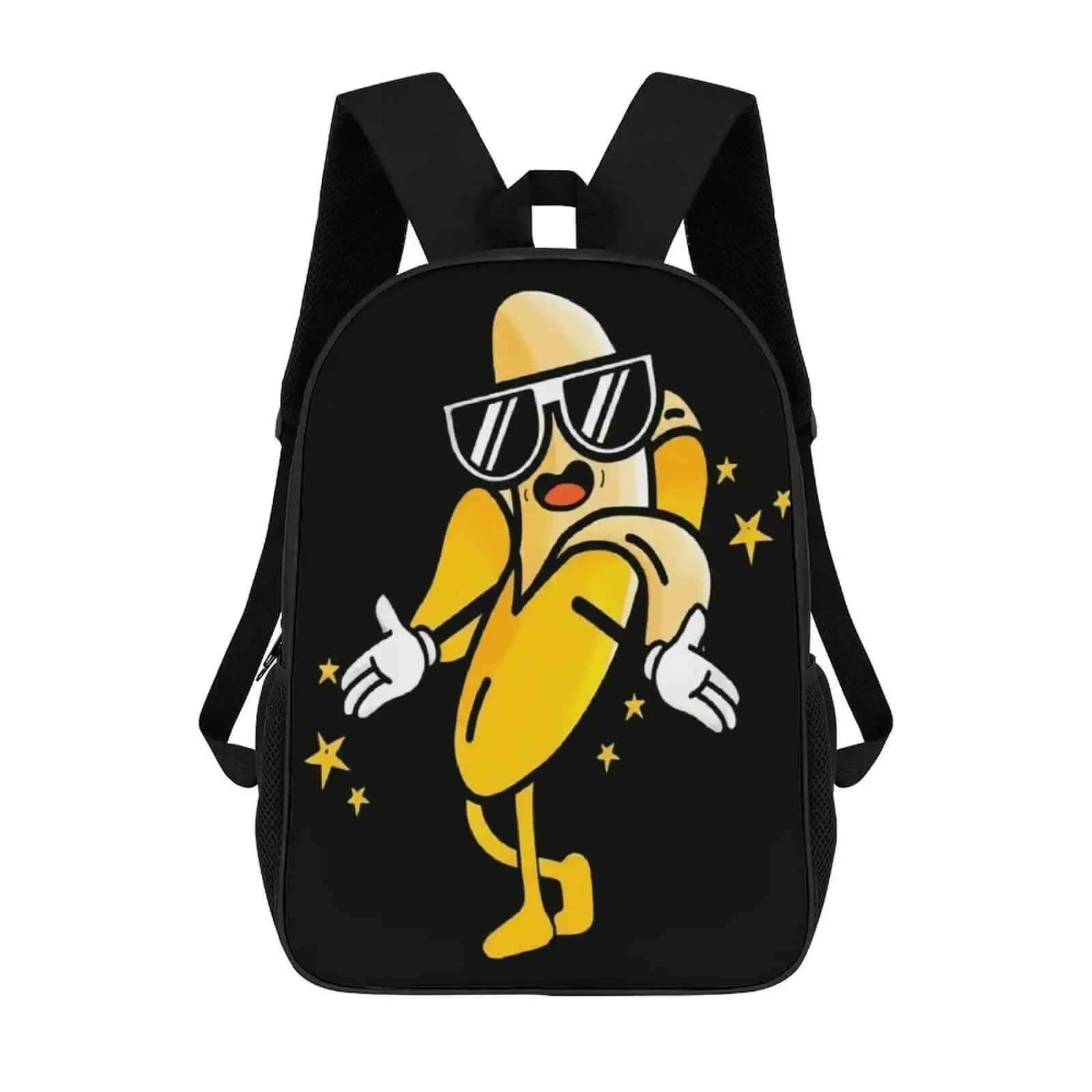 Cool Banana Style Backpack For Men And Women Go To Everyday Travel And Hiking 17 Inch Capacity With Durable 600D Oxford Fabric And Spacious Main Compartment And Versatile Use