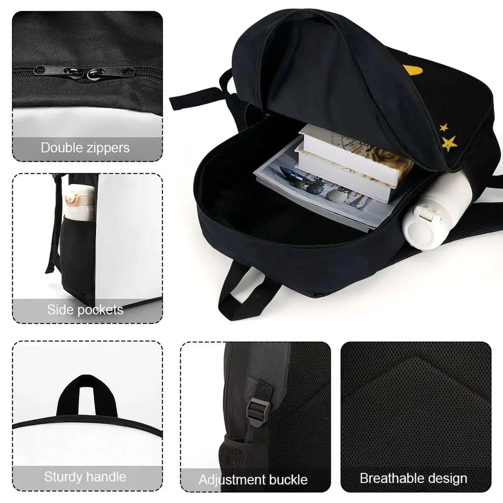 Cool Banana Style Backpack For Men And Women Go To Everyday Travel And Hiking 17 Inch Capacity With Durable 600D Oxford Fabric And Spacious Main Compartment And Versatile Use - Image 5