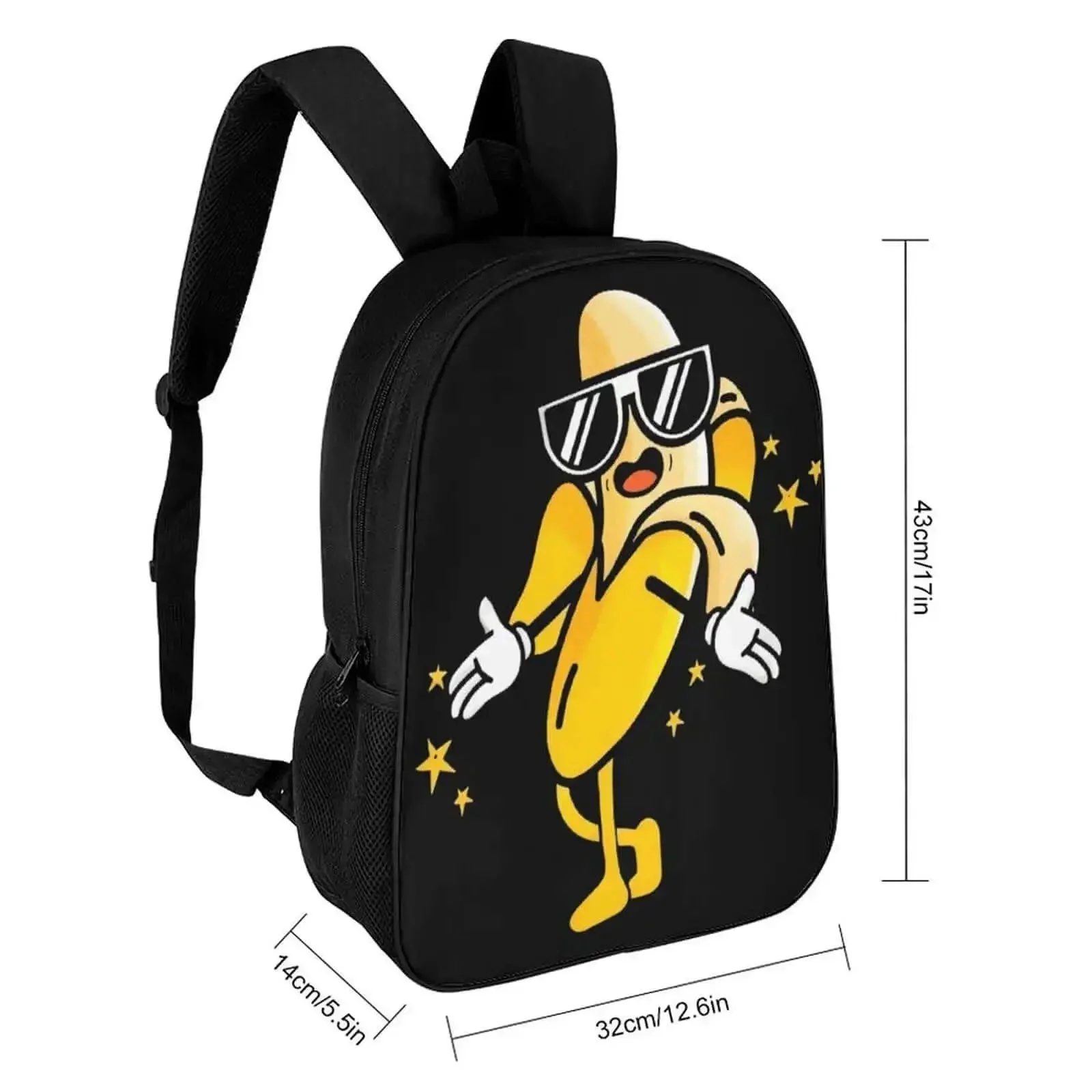 Cool Banana Style Backpack For Men And Women Go To Everyday Travel And Hiking 17 Inch Capacity With Durable 600D Oxford Fabric And Spacious Main Compartment And Versatile Use - Image 7