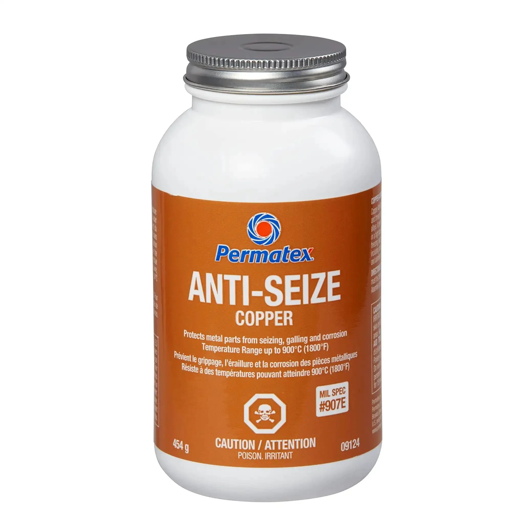 Copper Anti-Seize Compound With Micro Fine Copper Flakes In A Semi-Synthetic Grease Carrier 454 g Electrically Conductive Heavy-Duty Anti-Seize For Threaded Fasteners And Mechanical Assemblies