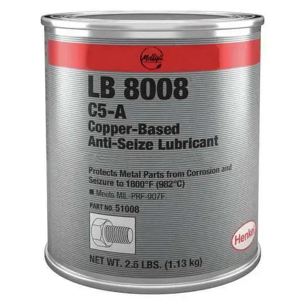 Copper Anti-Seize Paste 2.5 Lb Can For Threads And Fasteners, General Purpose Lubricant, Heavy-Duty High Temp Up To 1800 Degrees F, Prevent Seizing And Corrosion, Your Auto And Industrial Go-To