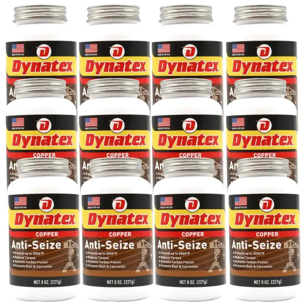Copper Anti Seize Paste 8 Oz Can For Tough As Nails Heavy Duty Gear And Auto Threads That Stand Up To Extreme Heat Pressure Steam And Water Prevent Galling Seizing And Corrosion Industrial Grade 12 Pack