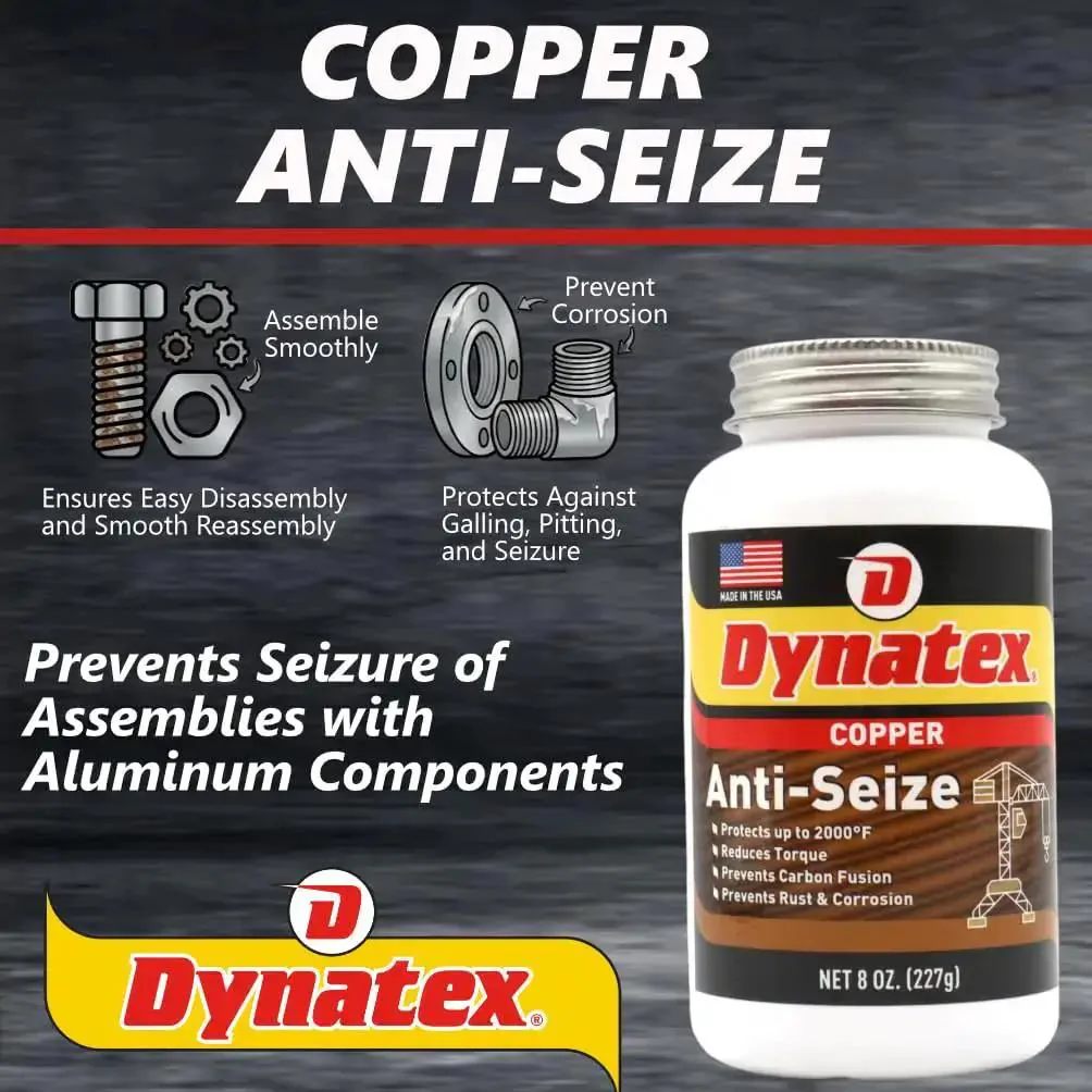 Copper Anti Seize Paste For Extreme Heat And Heavy Duty Use, Protects Against Pressure, Steam, And Water, Prevents Galling And Seizing, Corrosion, 8 Oz Can, 4 Pack - Image 8