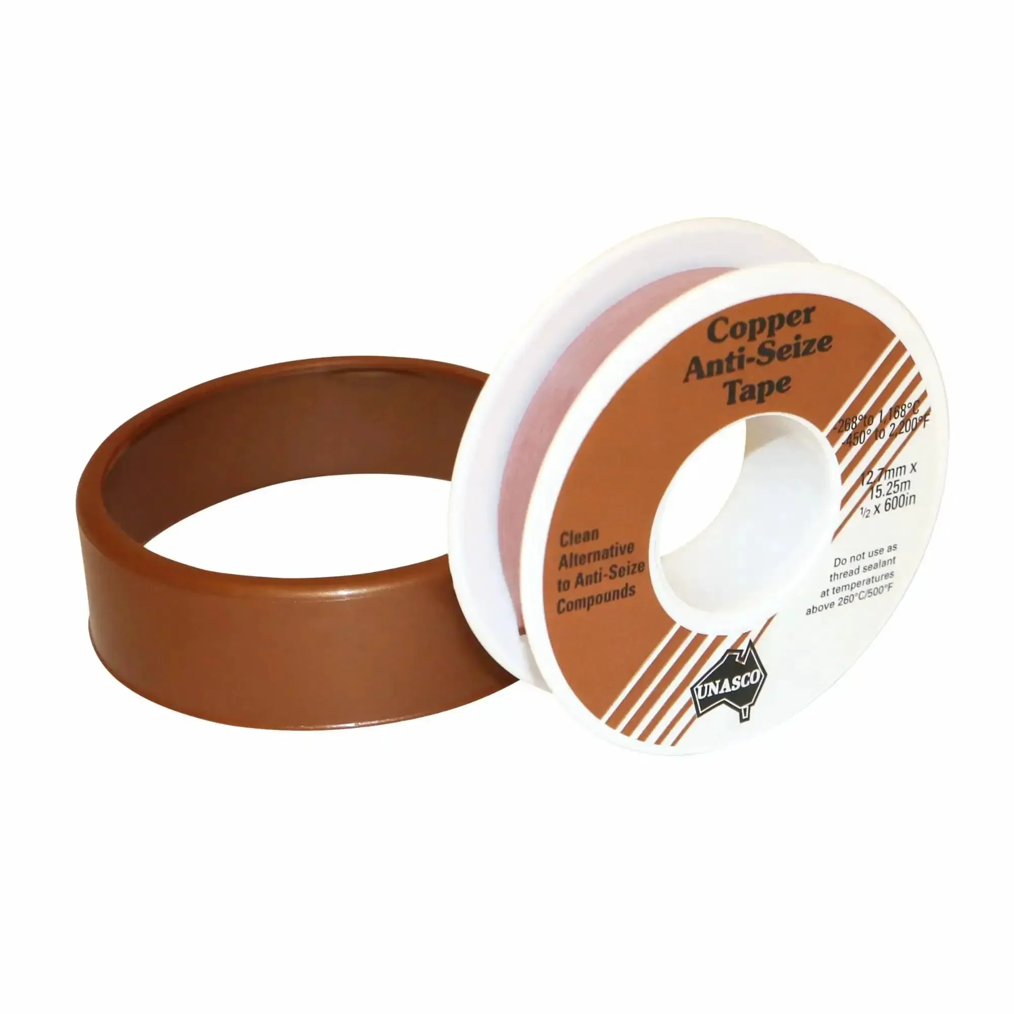 Copper Anti Seize Tape For Threads Three Quarters Inch By Fifty Feet PTFE Resin With Metal Flakes For Easy Assembly And Disassembly Of Threaded Components Reduces Galling And Seizing - Image 6