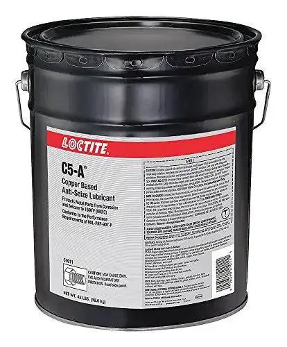 Copper Based Anti Seize Lubricant With Graphite For Metal Parts, Protects Against Rust, Galling And Seizure Up To 1800 Degrees F, Works At Minus 20 Degrees F, 42 Lb Pail, Heavy Duty High Temperature Lubricant