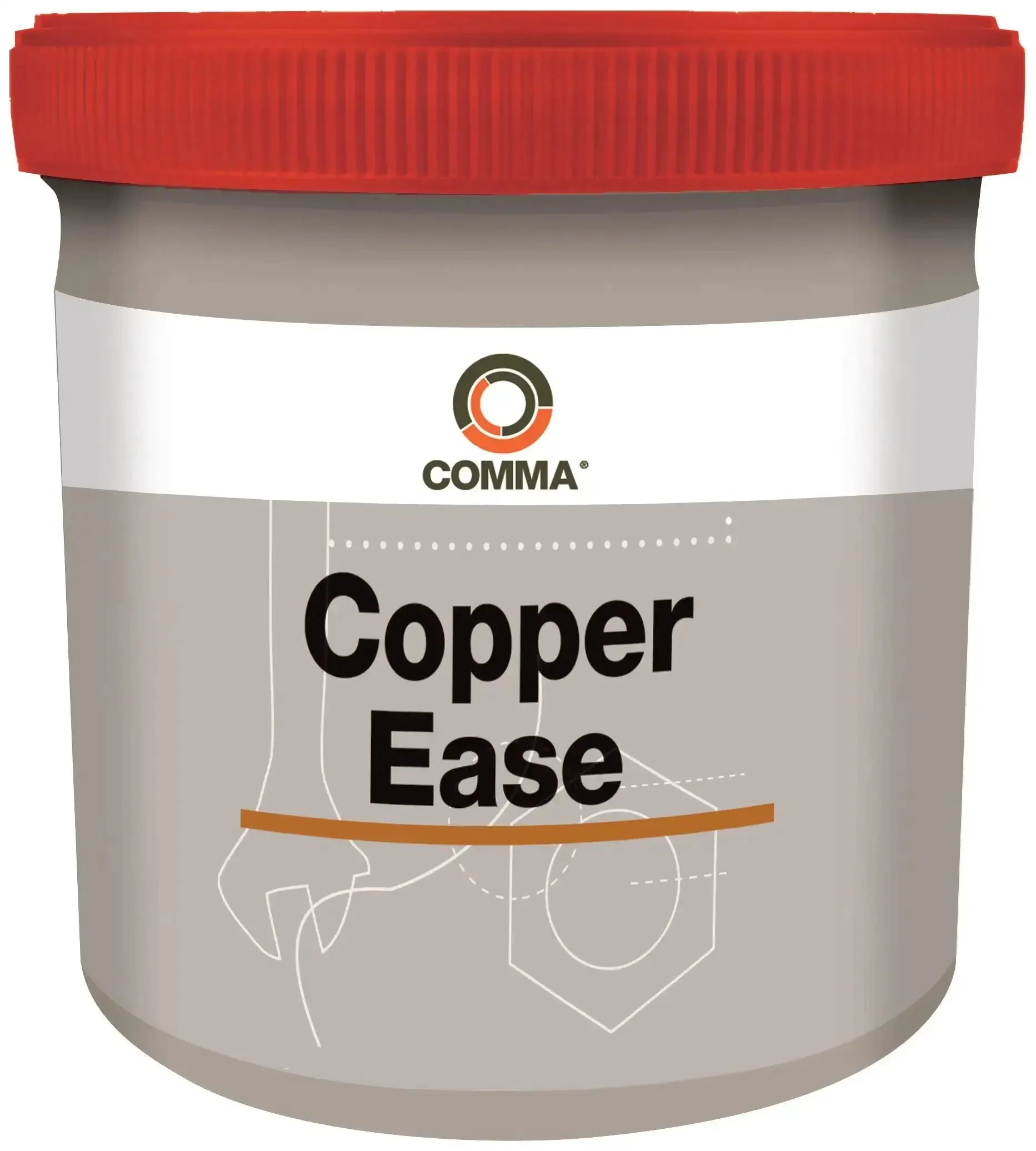 Copper Ease 500G High Temp Copper Anti Seize Grease For Car Parts Tub Dispensing Premium Lubricant That Prevents Seizing On Brakes Pistons And Threaded Connections Up To 1150C