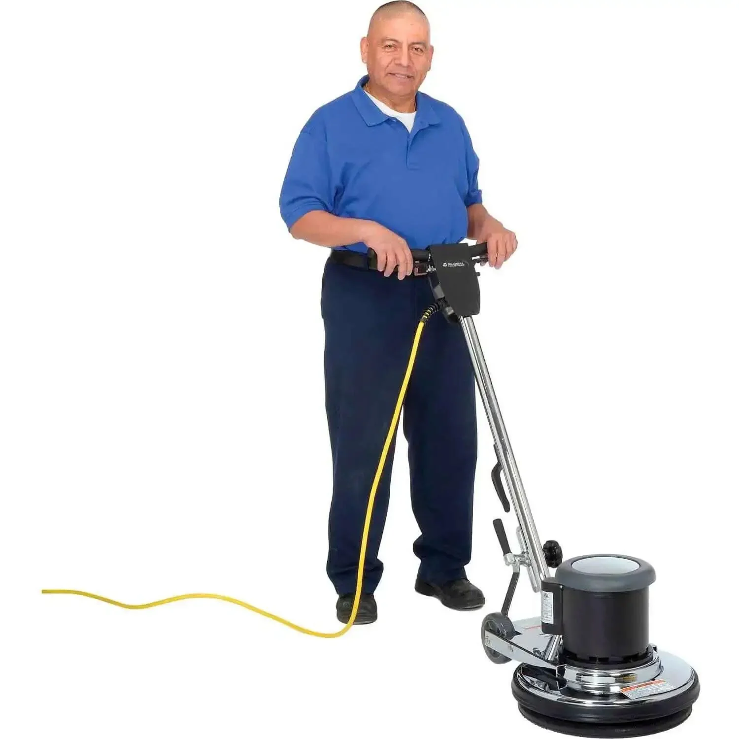 Corded Low Speed Floor Machine, 17 Inch Cleaning Path, Stainless Steel Construction, Heavy Duty 1.5 HP Motor, 50 Foot Safety Power Cord With GFCI Plug, Built Tough For Wet Floor Cleaning - Image 5