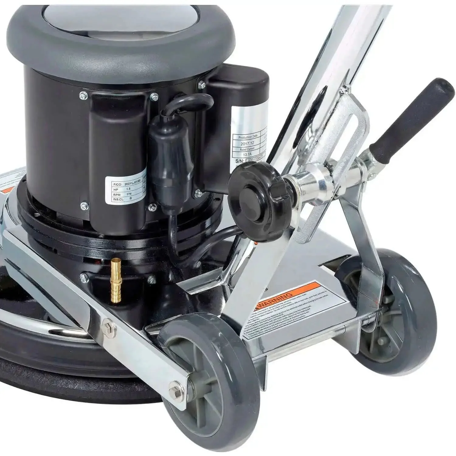 Corded Low Speed Floor Machine, 17 Inch Cleaning Path, Stainless Steel Construction, Heavy Duty 1.5 HP Motor, 50 Foot Safety Power Cord With GFCI Plug, Built Tough For Wet Floor Cleaning - Image 8