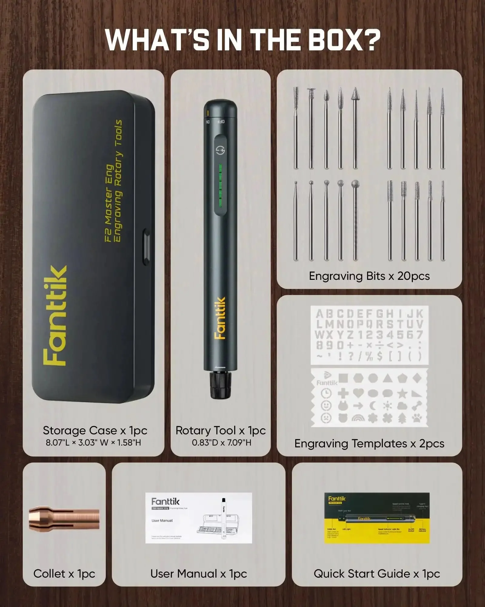 Cordless Engraving Pen Kit With 5 Variable Speeds, Pro Grade Rechargeable Engraver Pen With 20 Bit Set For Metal Wood Glass Plastic, Ultra Quiet Brushless Motor, Portable Rotary Tool For Artists And DIYers - Image 2