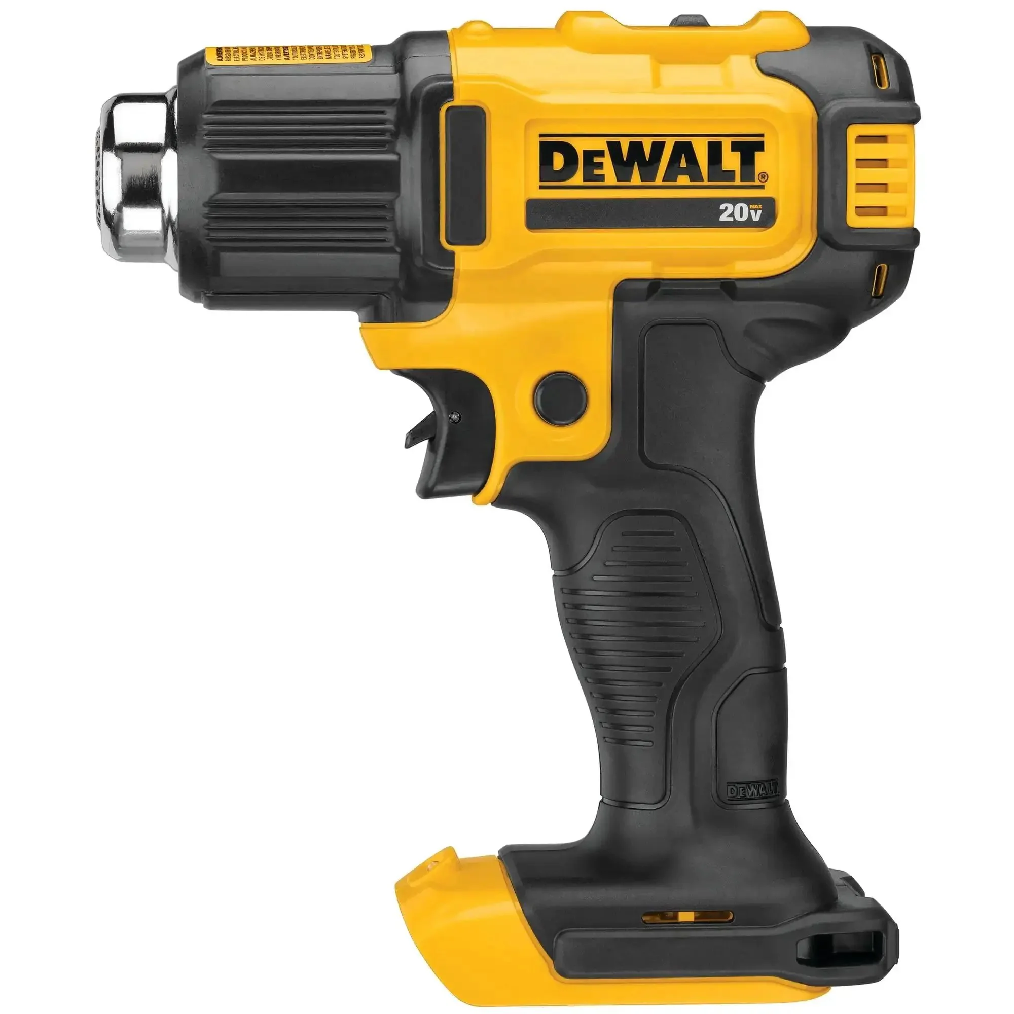 Cordless Heat Gun With LED Light And Lock On Convenience, No Cord, All Power, Hits Up To 990 Fahrenheit, Roughly 42 Minutes Runtime Per Charge, Includes Flat And Hook Nozzle Attachments, Tool Only DCE530B - Image 10