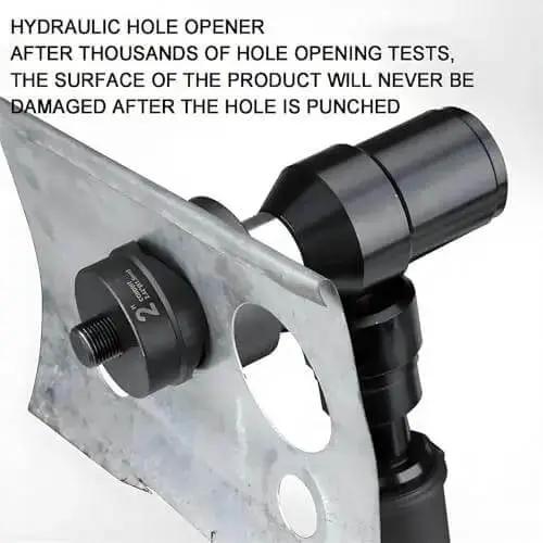 Cordless Rechargeable Hydraulic Hole Punch Kit With LED Display And Multiple Dies For Metal Sheet Punching, One Hand Operation, Lightweight And Portable Design, Built In Battery, No Cords, Pro Grade Tool For DIY And Metal Fabrication - Image 4