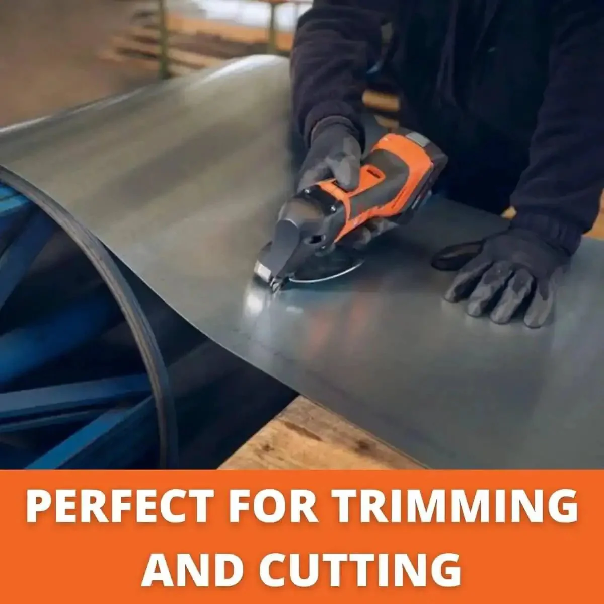 Cordless Sheet Metal Shears For Distortion Free Cutting Up To 16 Gauge 1.6 mm Thick Delivers 725 Feet Per Charge No Fuss For Pro Shops And DIY Projects AMPShare And Bosch 18V Battery Compatible - Image 5