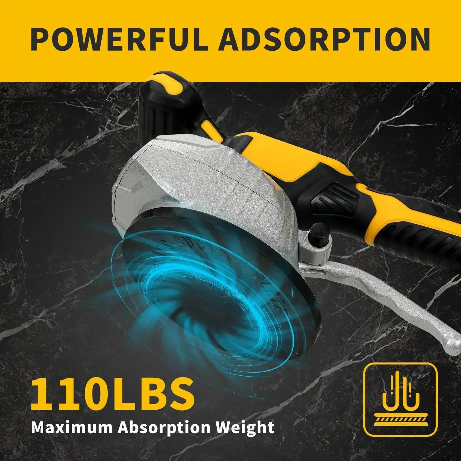 Cordless Tile Vibration Leveling Tool With 8 Speed Digital Display, Go To DeWalt 20V Battery Compatible, Portable Tile Vibrator For Floor And Wall Finishes, Battery Not Included - Image 5