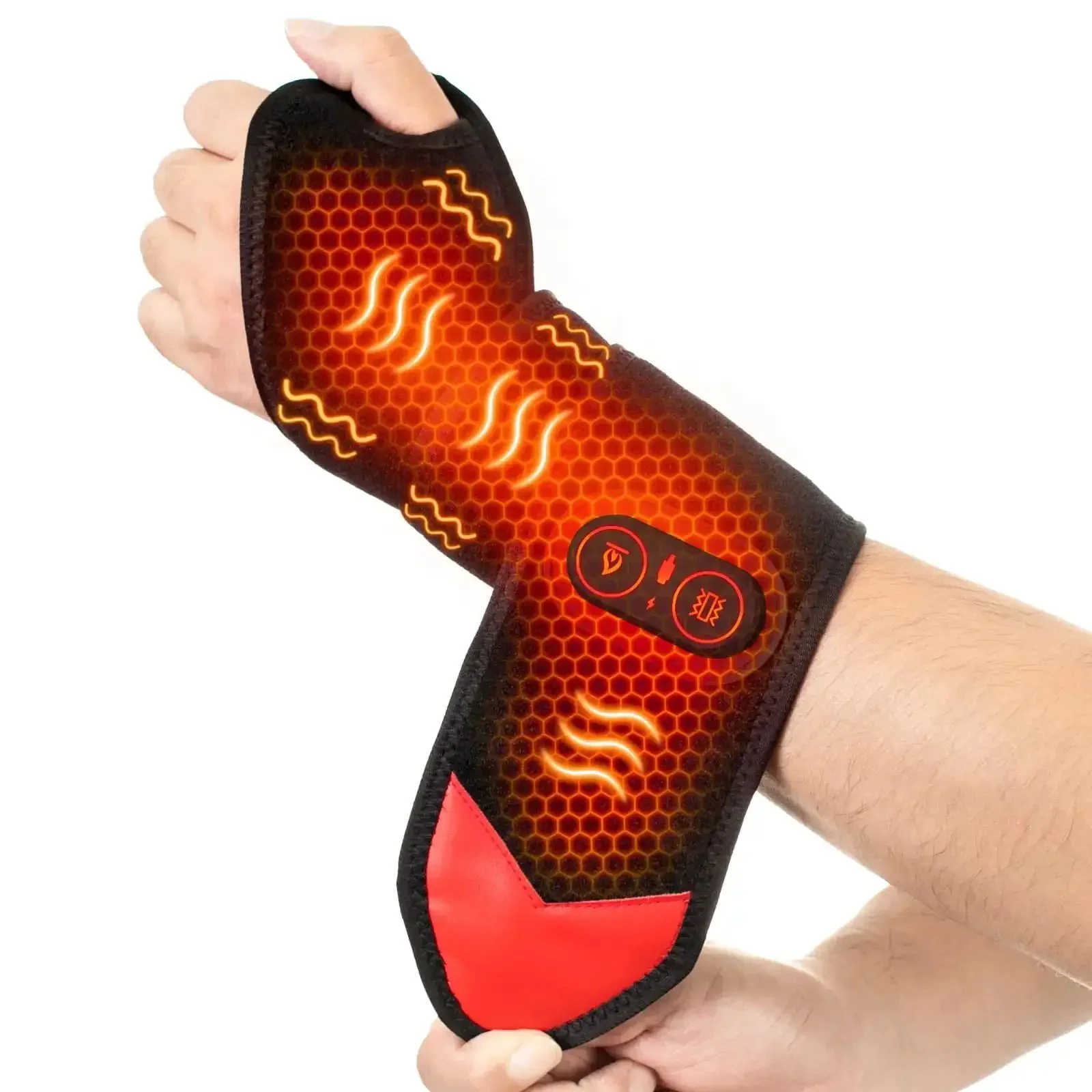 Cordless Wrist Hand Heating Pad Massage For Carpal Tunnel Relief With 3000mAh Battery And Vibration Must Have All Day Relief Adjustable Heat Settings Heat Wrap For Hand Arthritis Pain Relief And Wrist Pain Lifesaver Gift For Mom And Dad