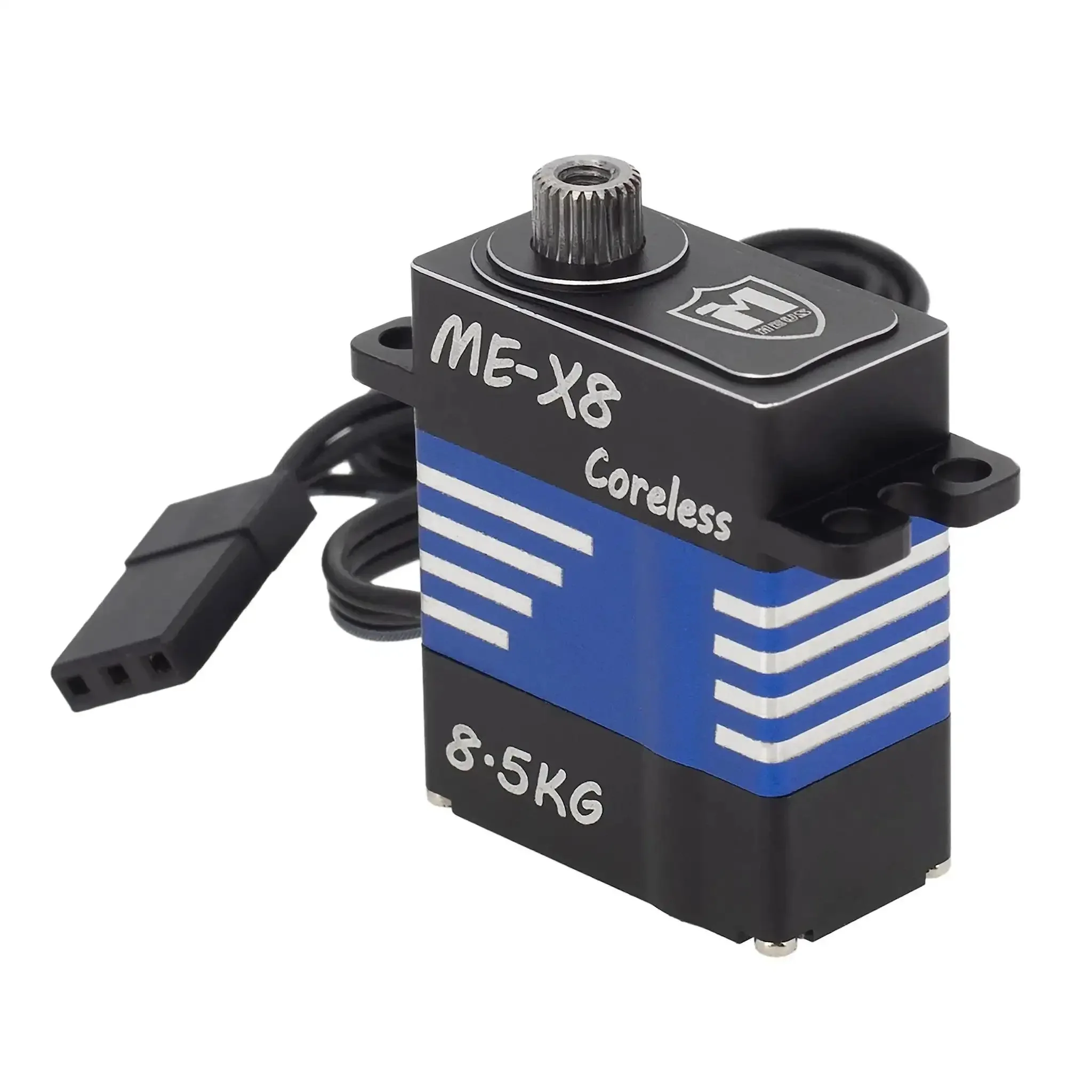 Coreless RC Micro Servo 8.5KG High Torque For SCX24 TRX4M SCX10 TRX4 1/24 1/18 1/10 1/8 RC Crawlers 6-8.4V Beefy Metal Gears For Stable Power And Accurate Steering