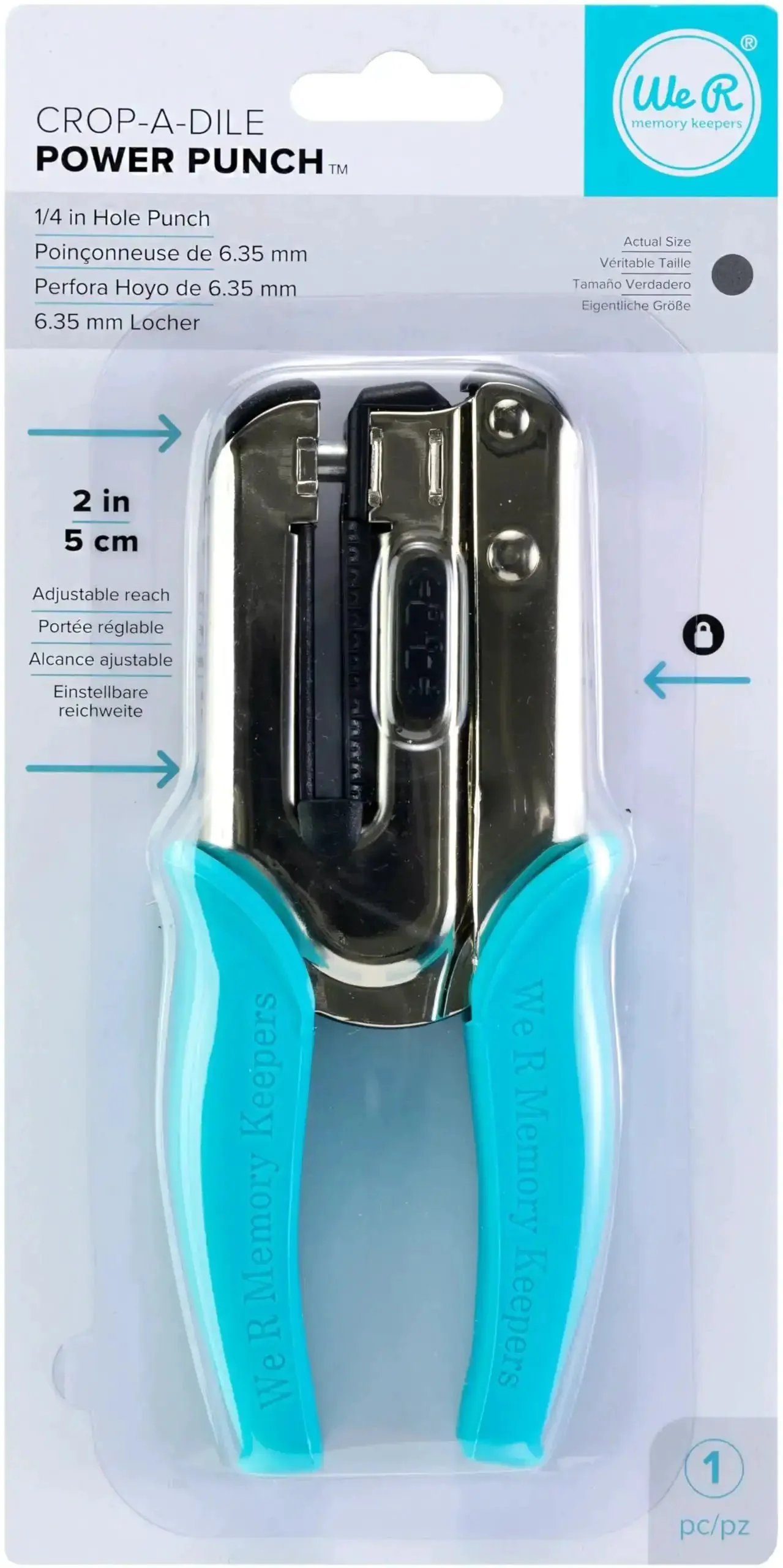 Crop-A-Dile Power Punch For One Quarter Inch Holes Scrapbooking Tool That Delivers Clean Punches Through Paper Leather Fabric Tin And Metal Heavy-Duty For All Your DIY Craft Projects - Image 8