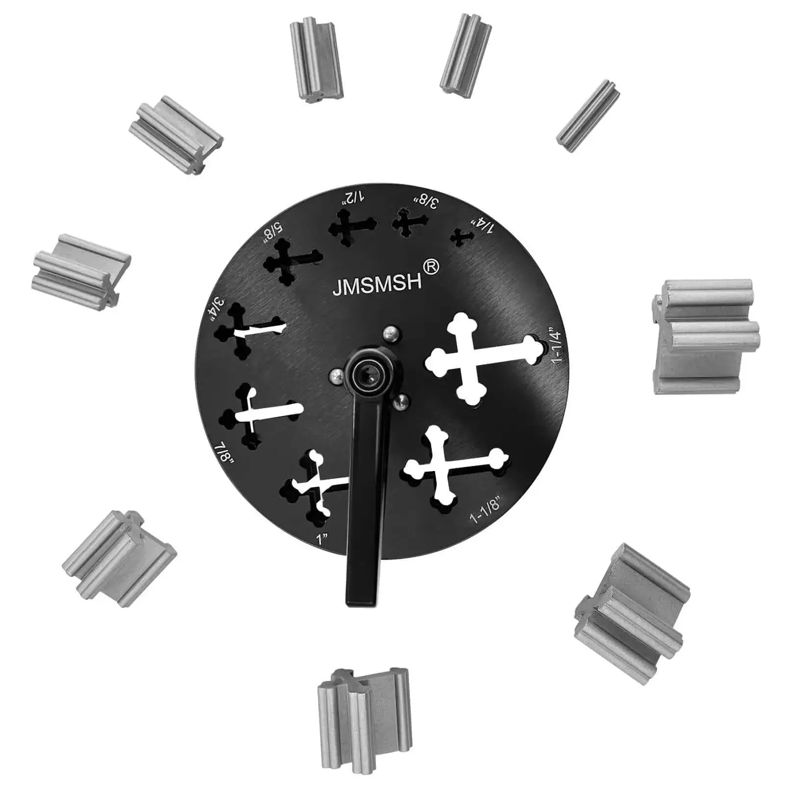 Cross Shape Disc Cutter Set Of 9 Punches For Jewelry Making Pendants And Bracelets Pendant Forming Mold Durable SKH9 Steel Jewelry Tools Kit Pro Grade Durable Crafting Set For Engraving Beadwork And DIY Jewelry - Image 3