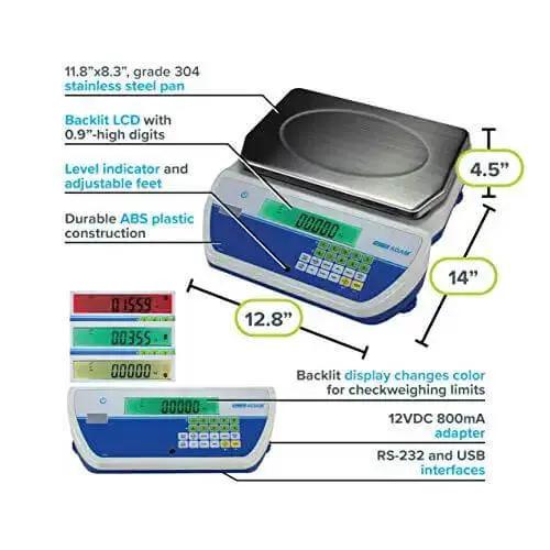 Cruiser Cct Bench Counting Scales With 35 Pound Capacity And 0.001 Pound Readability For Precise Batch Counting Pro Grade Weighing Scale Built For Pros And Backed By UK Design And US Support - Image 5