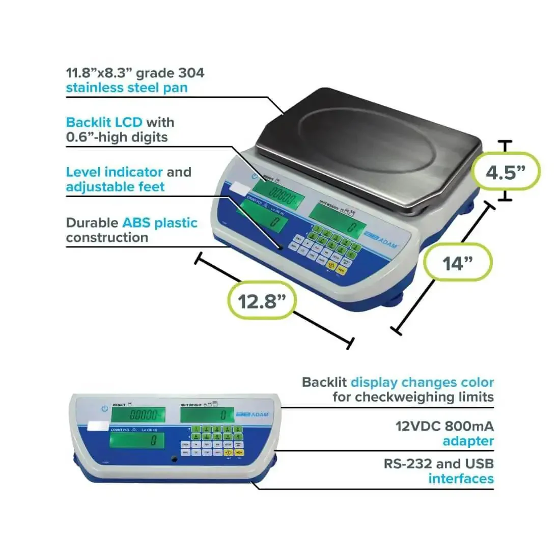 Cruiser Cct Bench Counting Scales With 35 Pound Capacity And 0.001 Pound Readability For Precise Batch Counting Pro Grade Weighing Scale Built For Pros And Backed By UK Design And US Support - Image 7