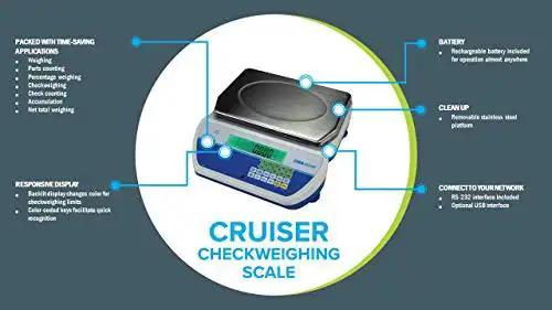 Cruiser CKT Bench Checkweighing Scale 70lb 32kg Capacity With Readability 0.002lb 1g Pro Grade Lab Scale For Precision Weighing Durable Bench Scale Built For Pros With UK Design And US Support - Image 3