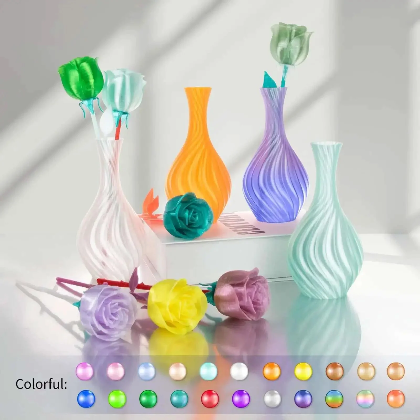 Crystal Clear PETG Filament 1.75mm 1kg For 3D Printing, Ultra Transparent And Fast Up To 600mm/s, Durable For Lampshades, DIY Projects And Home Decor With Glasslike Finish - Image 4