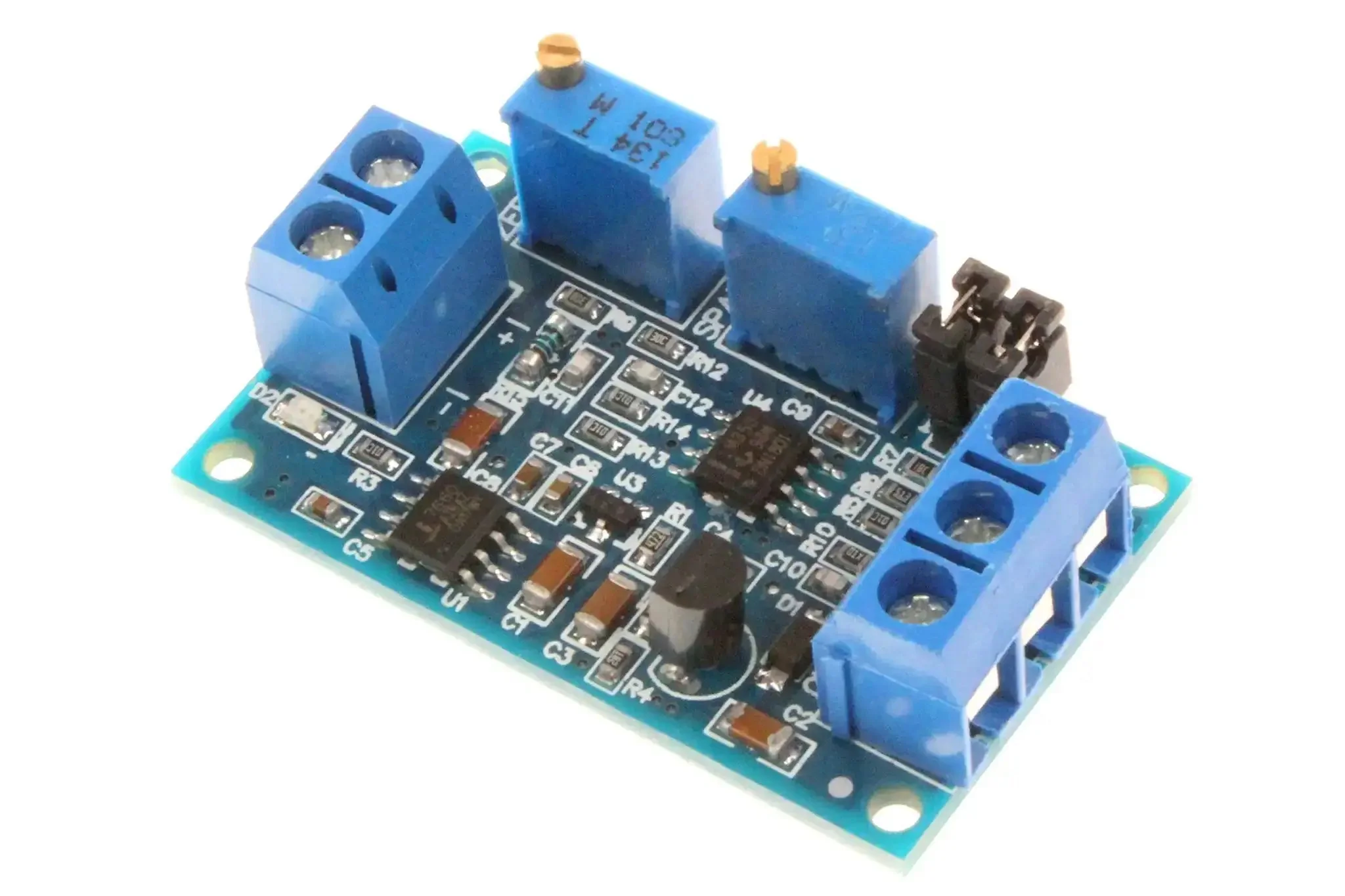 Current To Voltage Converter Module For 4-20mA And 0-20mA Signals With 0-3.3V 0-5V And 0-10V Output Options Amp To Volt Transmitter Board Plug And Play Wide 7 To 36V Power Ideal For Industrial Signal Conversion And Long Distance Transmission