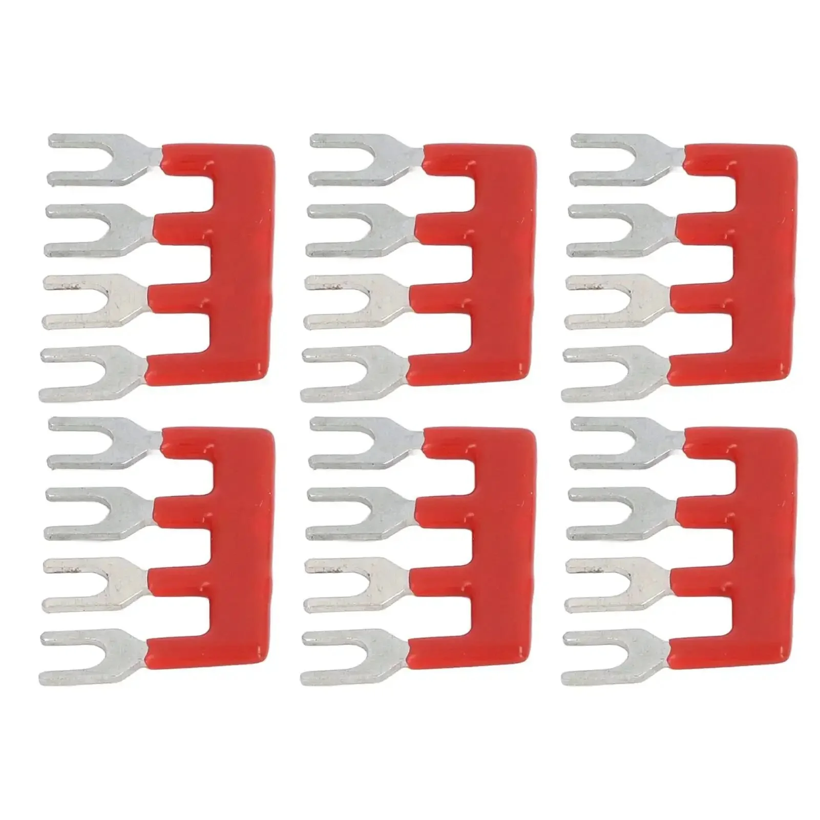 Cuttable Fork Type Jumper Block Terminal Strips 100V 15A Pack Of 15 With PVC Flame Retardant Shell Premium Copper Conductor No Sweat Wiring And Secure Connections For Wide Applications TB1504 - Image 2