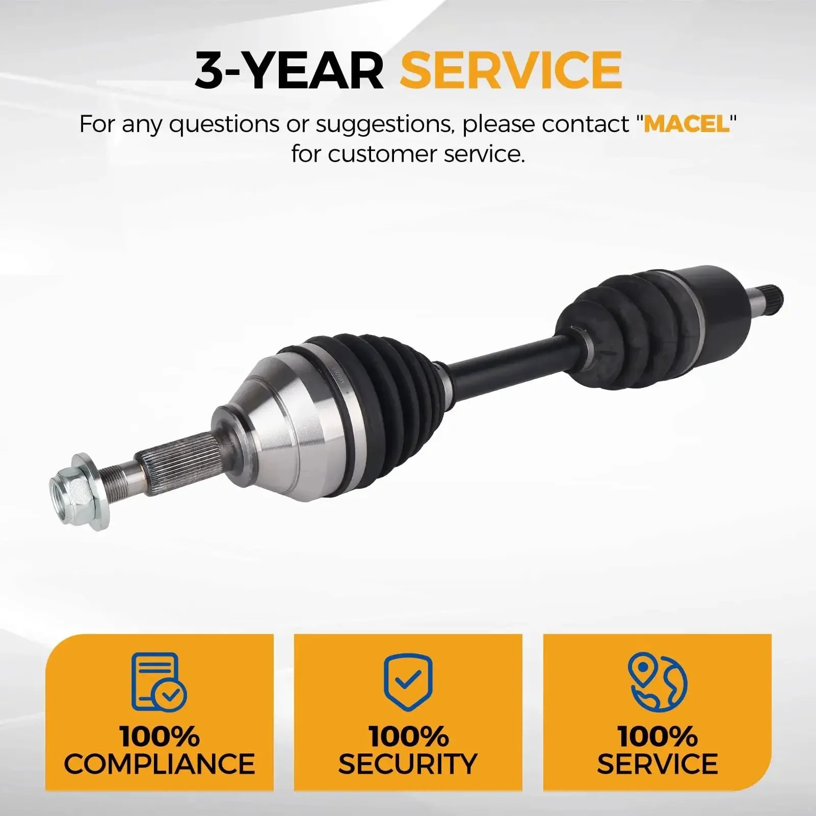 CV Axle Assembly 662286 For 2011 2019 Ford Explorer And 2013 2019 Police Interceptor Utility Front Left Driver Side Beefed Up Durable Replacement Axle Shaft With Easy Install - Image 5