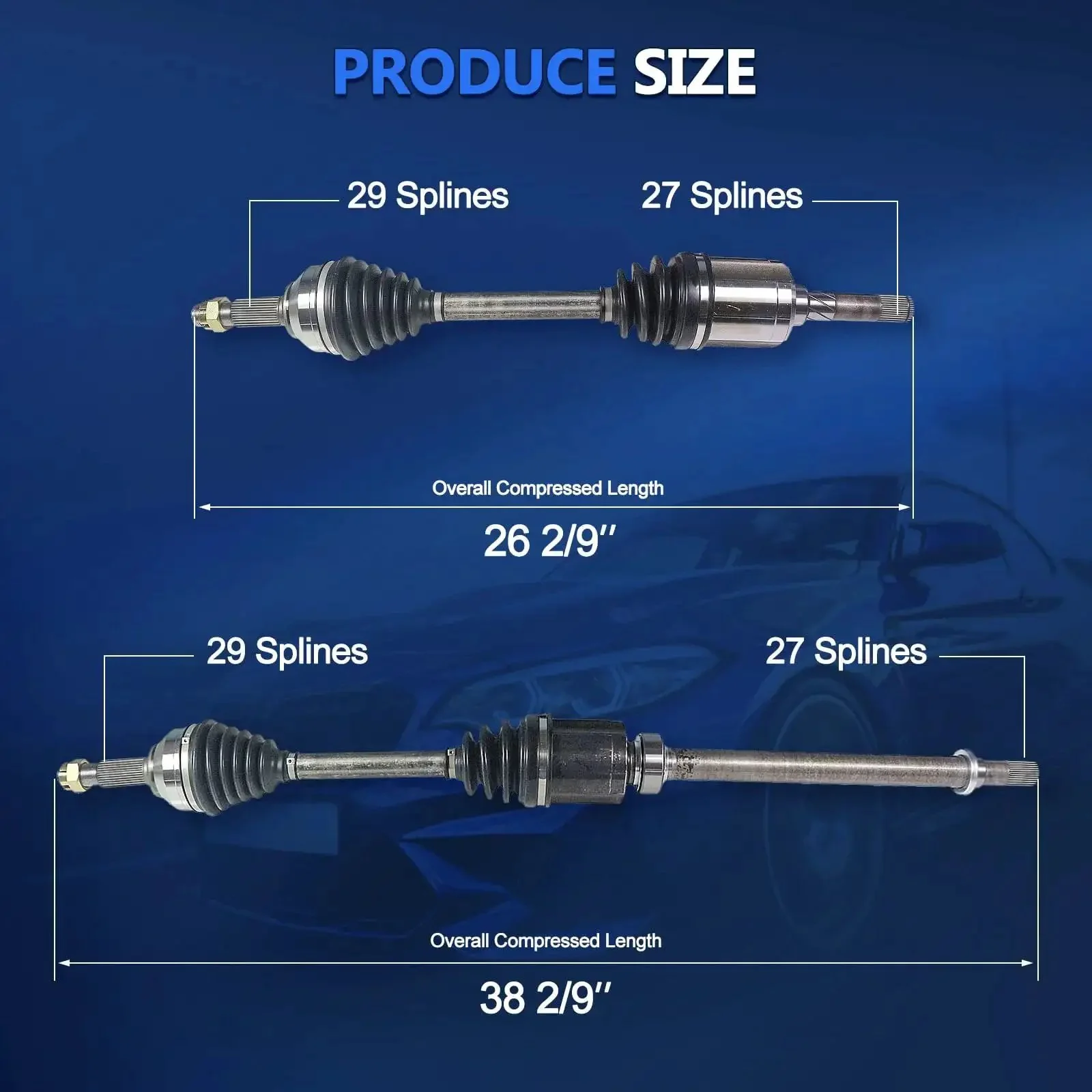 CV Axle Assembly Front Left And Right For Nissan Rogue AWD 2 5L I4 Auto CVT 2008 2015 Replacement Shaft Kit Direct Fit Plug And Play Premium Quality Replacement Part For Easy Install And Smooth Performance - Image 9