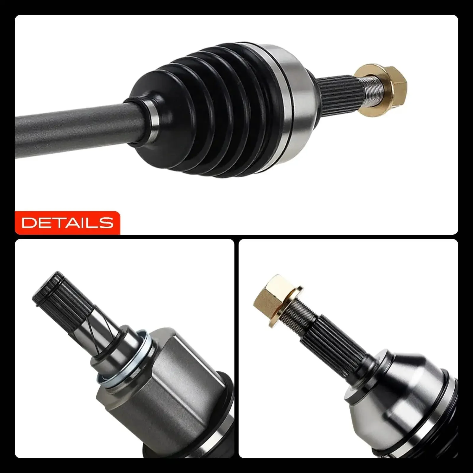 CV Axle Shaft Assembly Front Left Driver Side For Altima 2007-2013 2.5L Auto CVT, Sentra 2007-2012 Auto CVT, Rogue 2008-2013 FWD, Rogue Select 2014-2015 FWD Replacement - Image 3