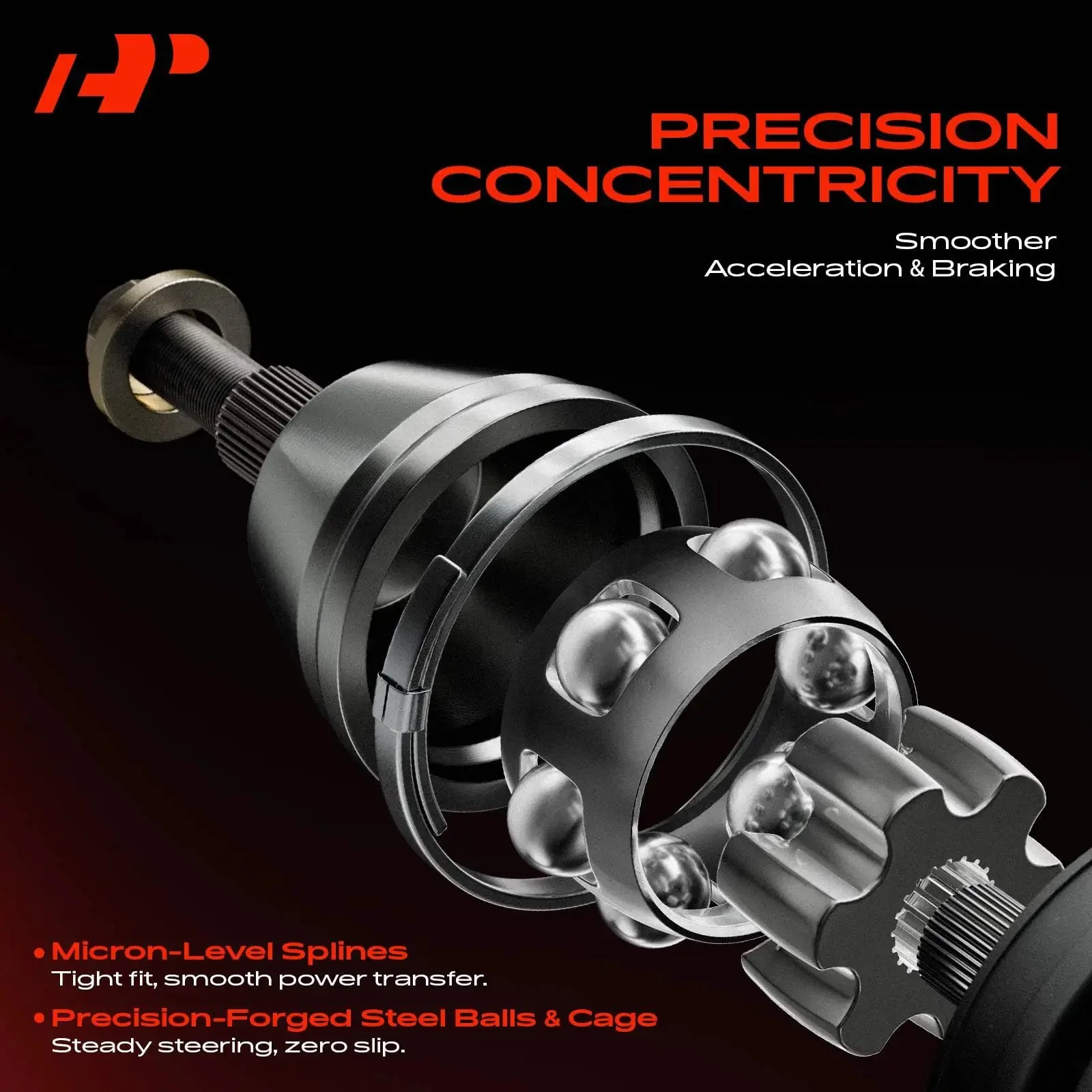 CV Axle Shaft Assembly Front Left Driver Side For Altima 2007-2013 2.5L Auto CVT, Sentra 2007-2012 Auto CVT, Rogue 2008-2013 FWD, Rogue Select 2014-2015 FWD Replacement - Image 7