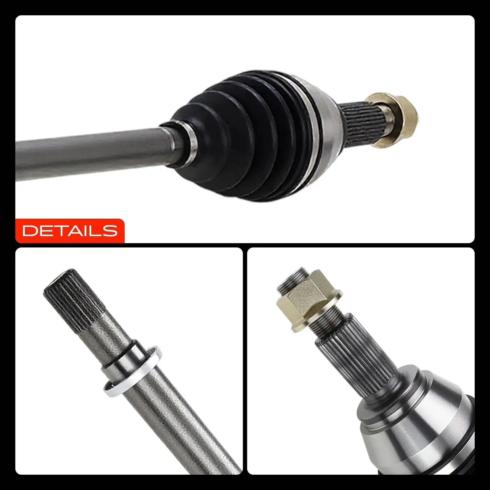 CV Axle Shaft Assembly Front Right Passenger Side for Nissan Altima 2013-2018 2.5L Sedan Drop In Replacement 391003NT0A Durable Steel Shaft with Seals for Smooth Steering Quiet Ride and Reliable Wheel Hub Performance - Image 3