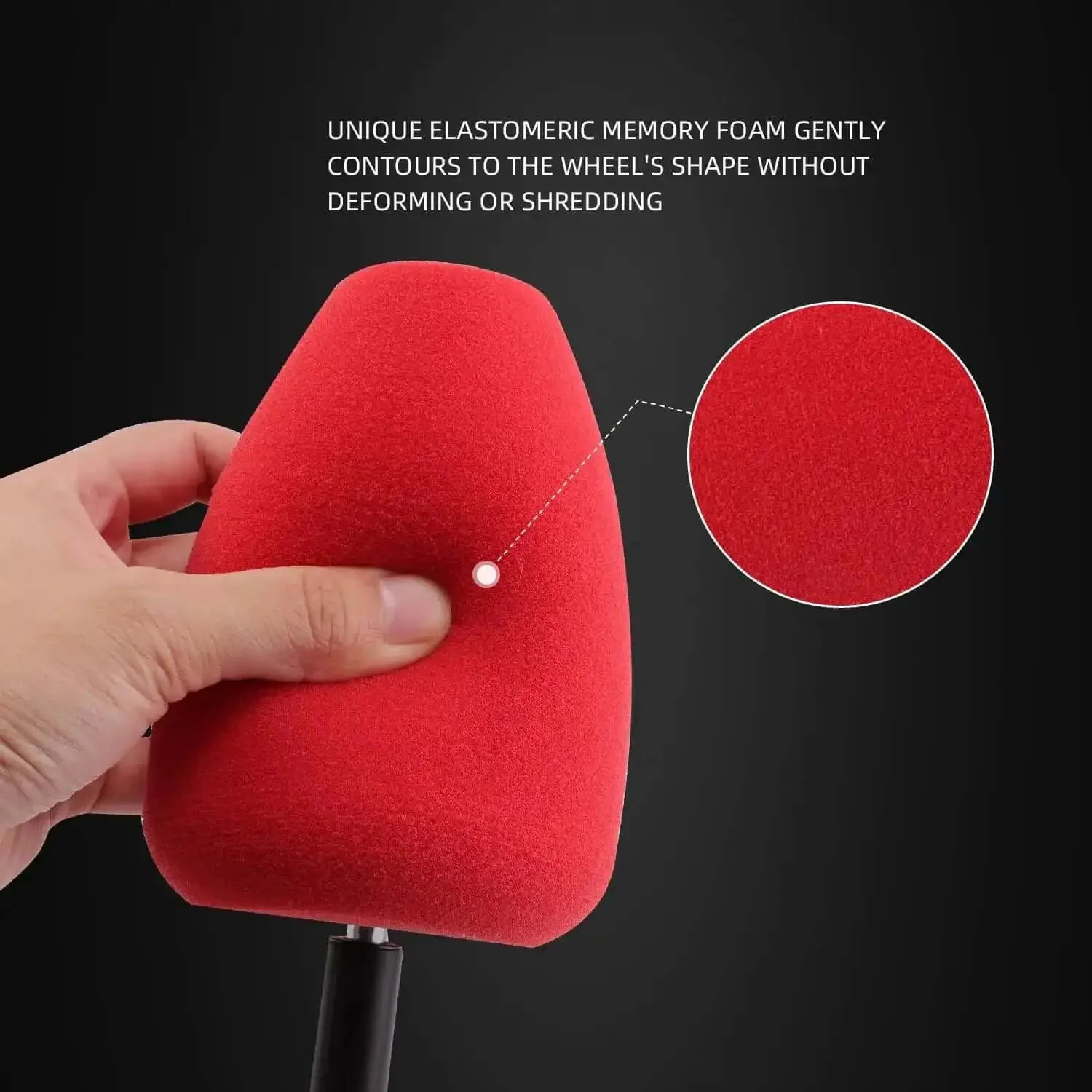 Cylindrical Drill Polishing Tool For Wheels And Hubs With Foam Sponge Pads Buffing Wheel Auto Car Rim Polisher For Mirror Finish Safe On Chrome And Uncoated Surfaces Easy Diy Wheel Shine - Image 6