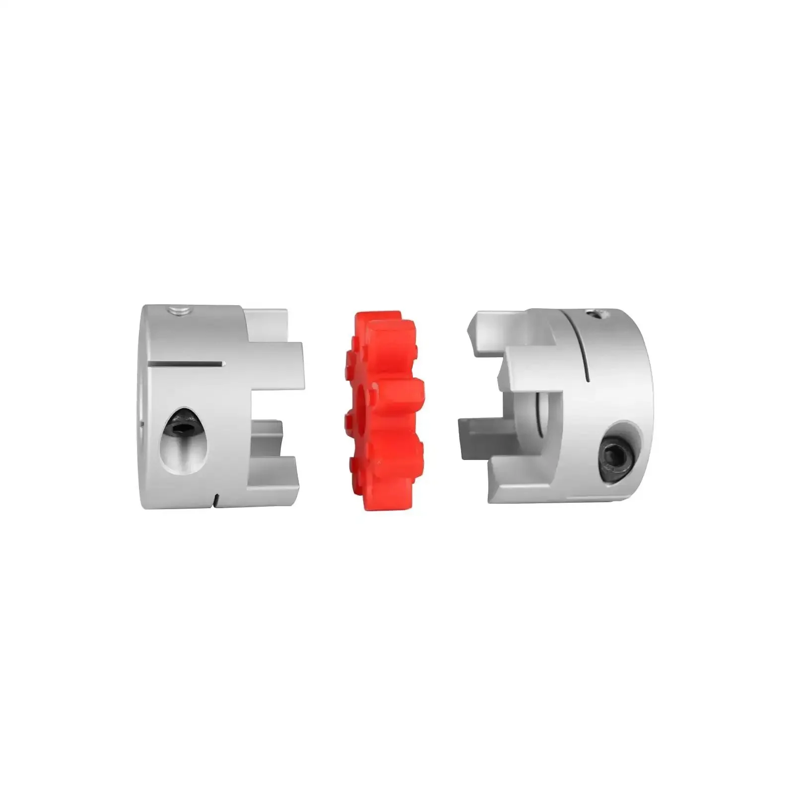 D40 L50 Aluminum Plum Flexible Shaft Coupling With 10Mm To 19Mm Bore For 3D Printers CNC Machines And Servo Stepper Motors Zero Backlash Torque Transfer And Beefy Torque With Polyurethane Spacer - Image 5