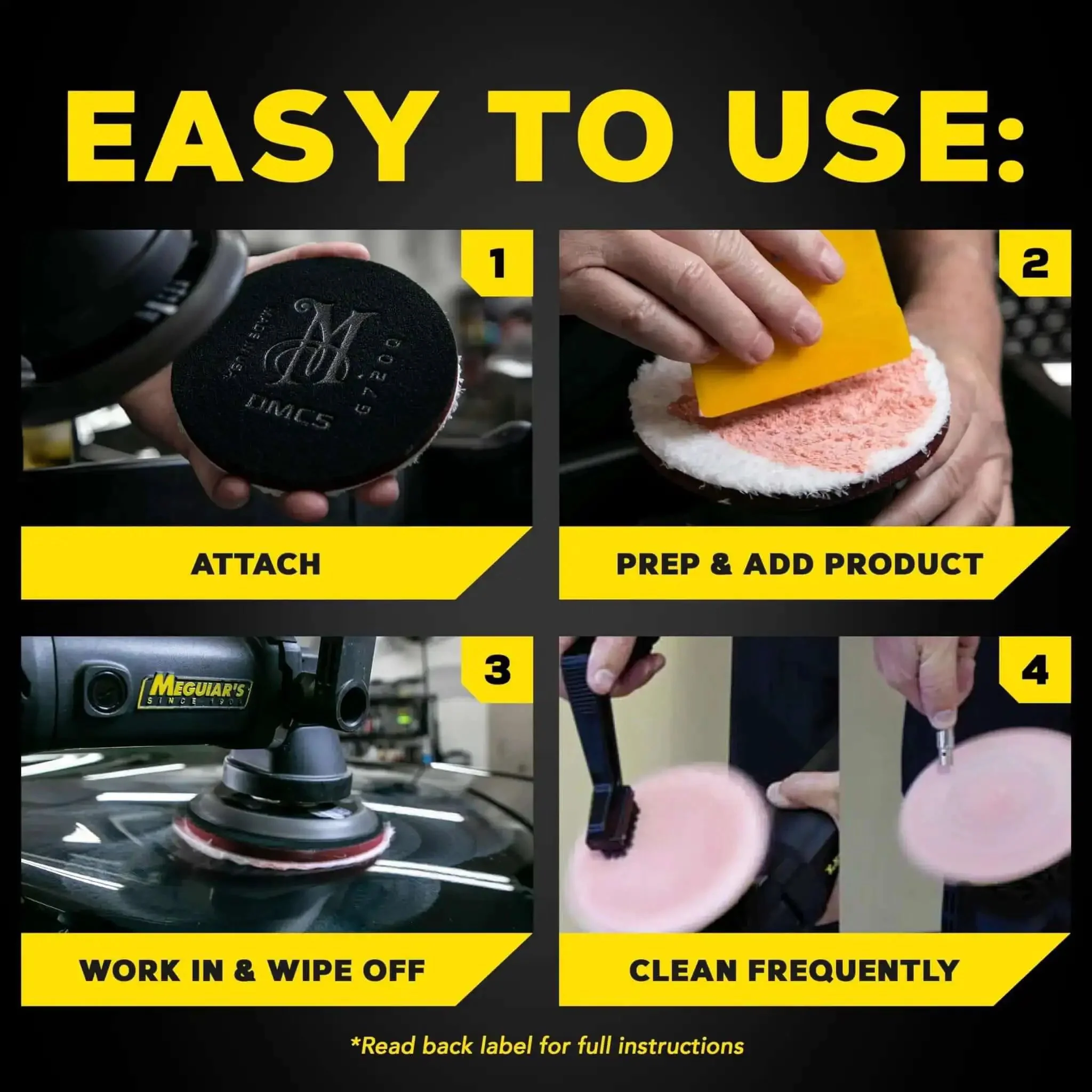 DA 5 Inch Microfiber Cutting Disc Set For Dual Action Polisher That Takes Out Moderate Scratches Swirls And Paint Defects For Pro Level Car Detailing Pads 2 Pack - Image 4