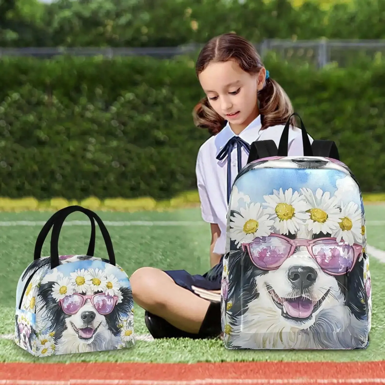 Daisy Dog Backpack With Insulated Cooler Lunch Box, Lightweight Laptop Daypack Fits 15.6 Inch, Scratch-Resistant Nylon, Multi Pocket Everyday Carry For Work Travel Picnics And Day Trips - Image 2