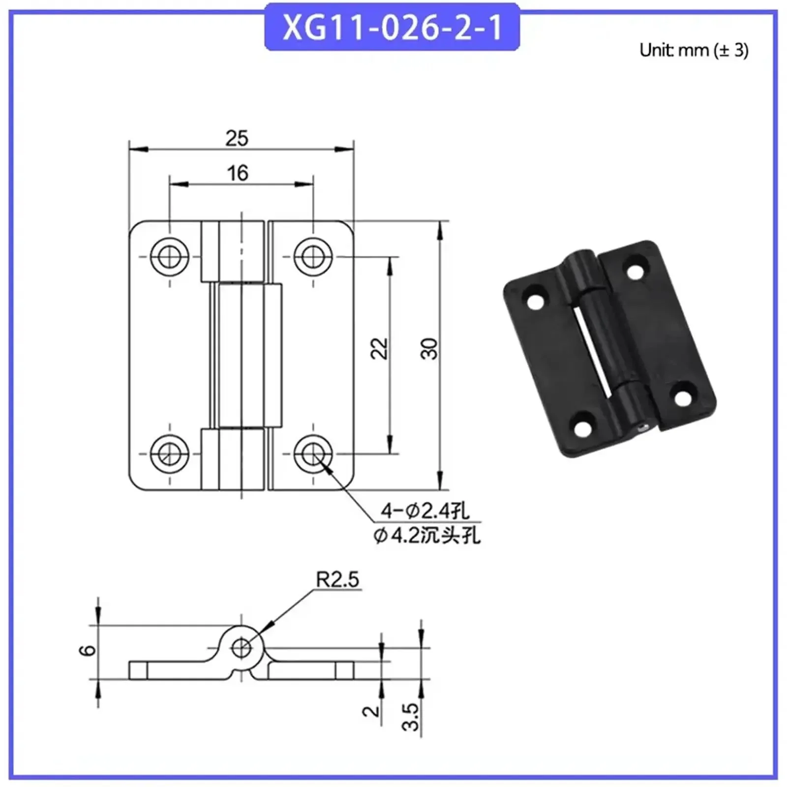 Damping Positioning Folding Cabinet Door Hinge With Stop For Quiet Smooth Operation Adjustable Torque Gate Style Hinge Easy Install Durable Aluminum Alloy 1 Piece XG11-026-2-1 - Image 5