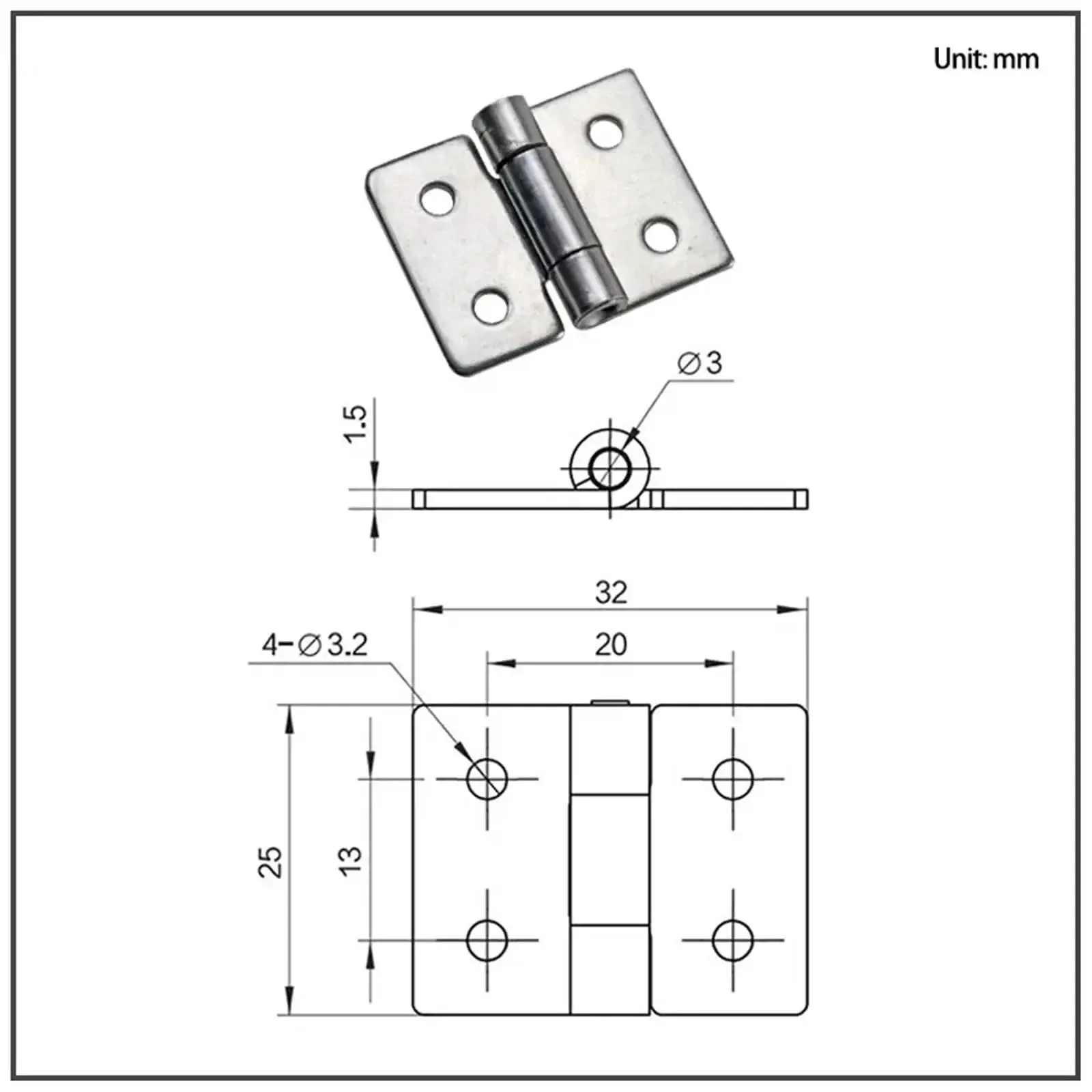 Damping Torque Gate Hinge Stainless Steel One Piece Self Close Hardware For Exterior And Interior Doors And Cabinets Built To Last Smooth Quiet Operation Corrosion Resistant Heavy Duty Gate Accessory - Image 5