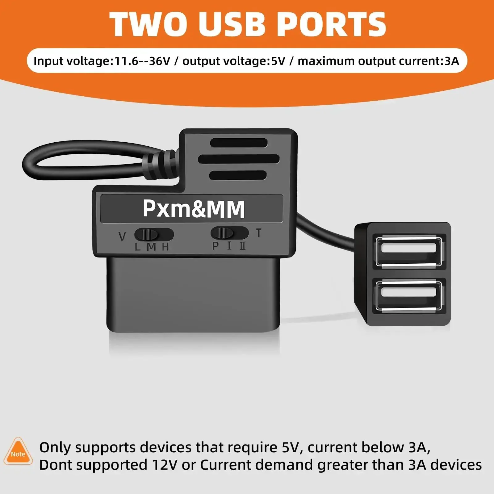 Dash Cam Constant Power Cable With OBD II Adapter, Dual USB Car Charger, 24 Seven Power Supply Mode, Collision Detection Ready, Adjustable Battery Drain Shut Off, 5V 3A Output To Keep Your Dash Cam Juiced On The Go - Image 7