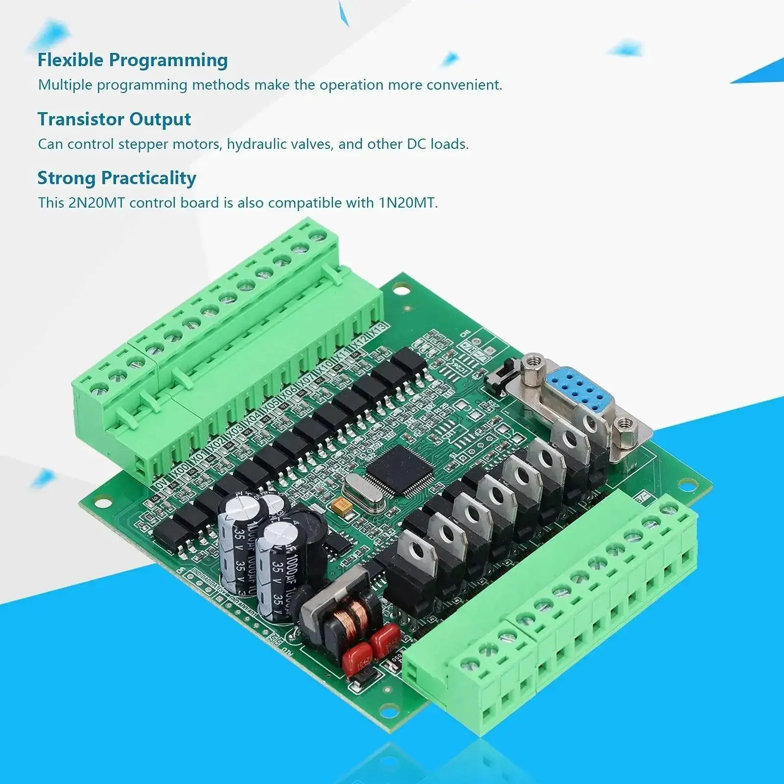 DC 12V Programmable Logic Controller With 2N20MT Industrial Control Board Module And Shell High Speed Pulse Output For Pro Grade Industrial Automation - Image 8