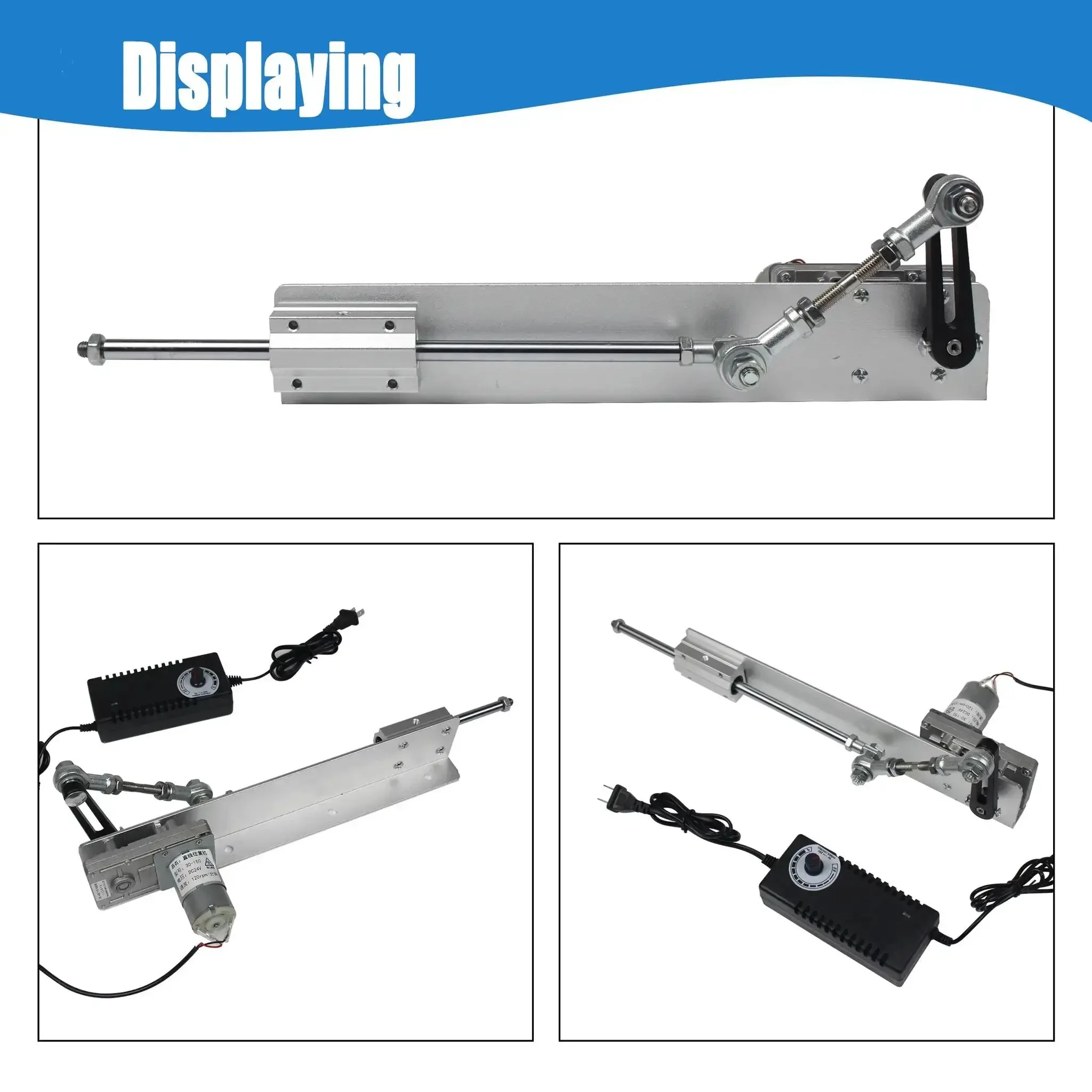 DC 24V DIY Reciprocating Linear Actuator With Adjustable Telescopic Stroke And Speed Controller, Travel From 3cm To 15cm, 120 RPM, 5 To 25 Kg Thrust, Perfect For Home Workshop Projects And Robotic Builds - Image 2
