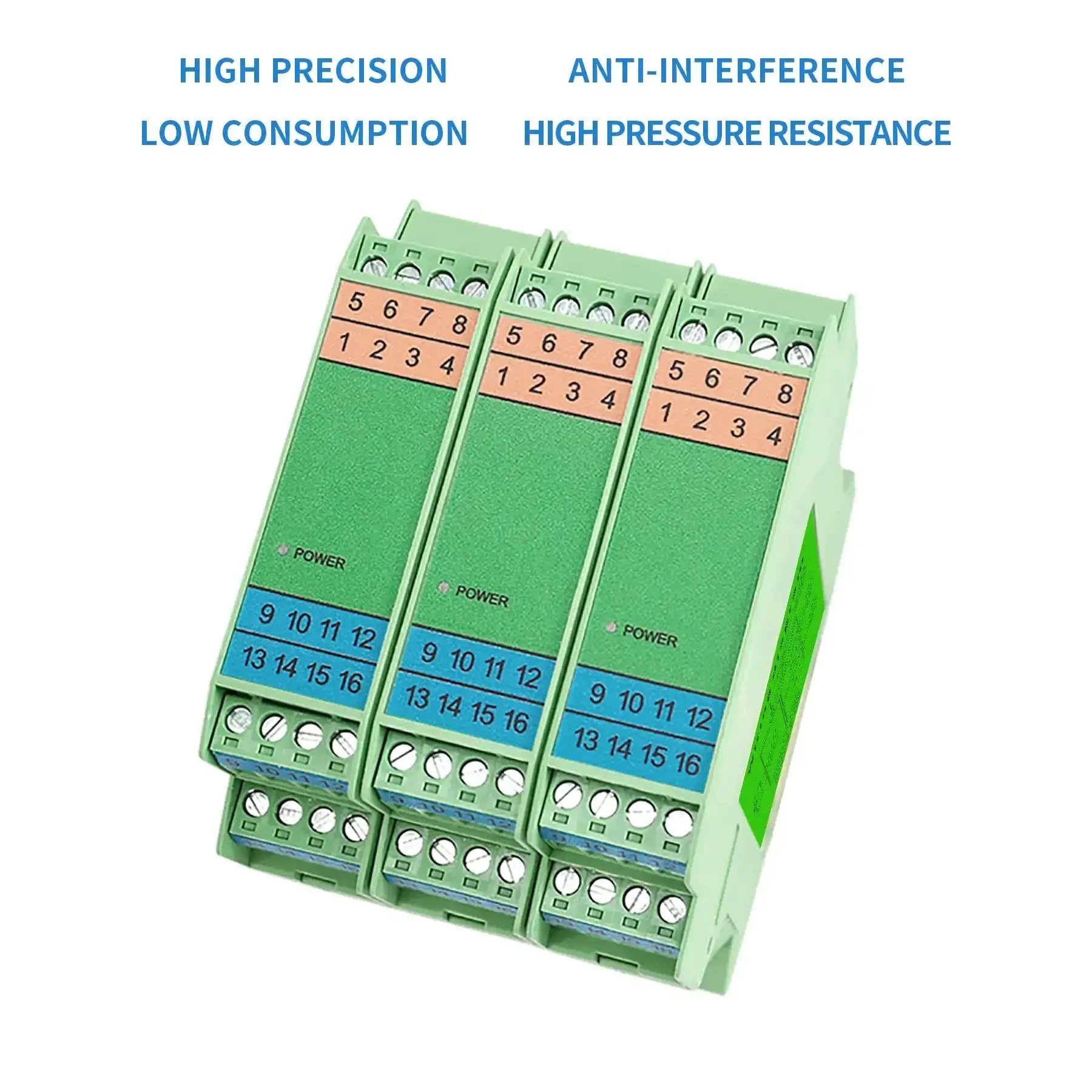 DC 24V Signal Isolator For PLC With One Input And Two Analog Outputs And 4 20 mA Signal Conditioning Module 1 In 2 Out Rail Mount Space Saving Ultra Thin - Image 3