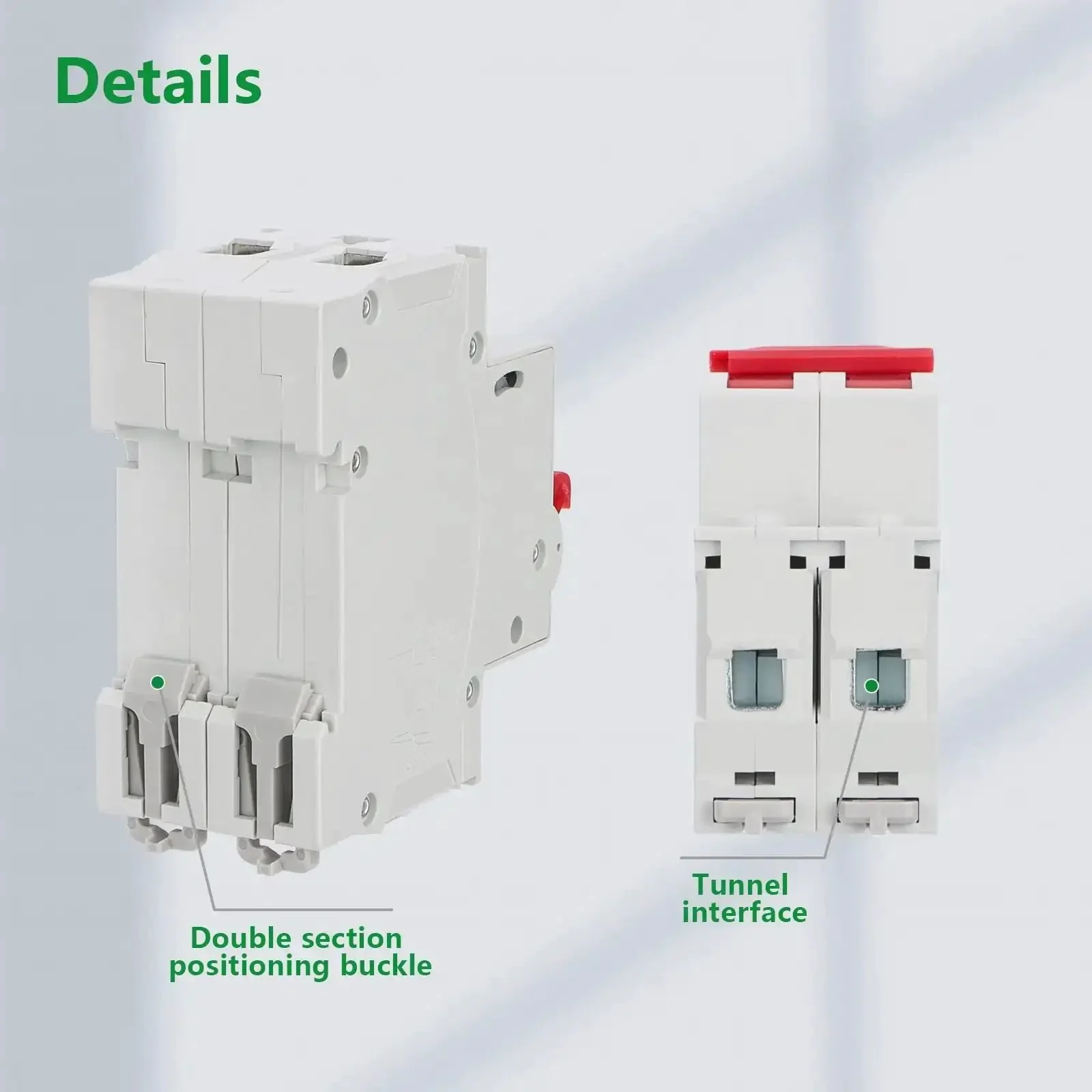 DC Miniature Circuit Breaker DZ47 63Z 500V 2 Poles 50A For Battery And Solar PV DC Systems DIN Rail Mount Disconnect Switch Fast Trip Protection For Industrial And Data Center Power Distribution - Image 5