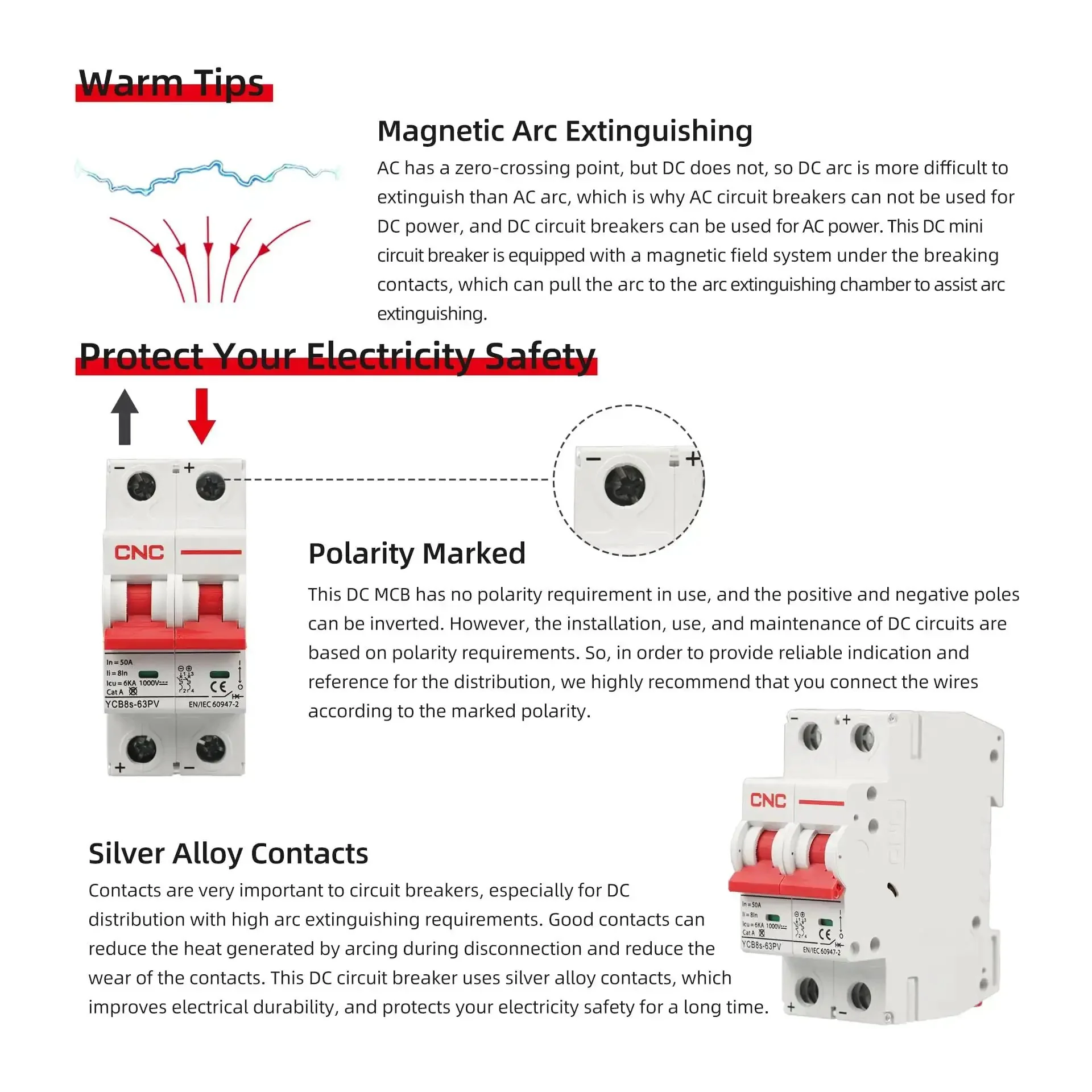 DC Miniature Circuit Breaker Two Pole 25 Amp 1000V DC Isolator For Solar PV System With Thermal Magnetic Trip DIN Rail Mount DC Disconnect Switch For Overload And Short Circuit Protection - Image 9