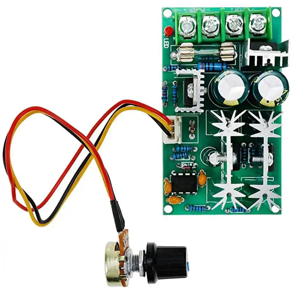 DC Motor Controller Beast For 12V 24V 36V 48V High Power Drive Module Adjustable Speed PWM Electronic Governor 20A Plug And Play LED Dimmer With Auto Fuse Protection For RC Cars GoKarts Ebikes - Image 5