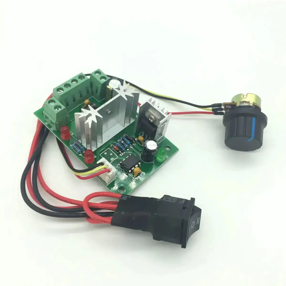 DC PWM Motor Speed Controller 6V To 30V With 6A Rated Current 10A Peak 200W Max 16kHz Drive Frequency PWM Range 0 To 100 Percent Variable Speed Control CW CCW And Stop With Mini Switch - Image 7