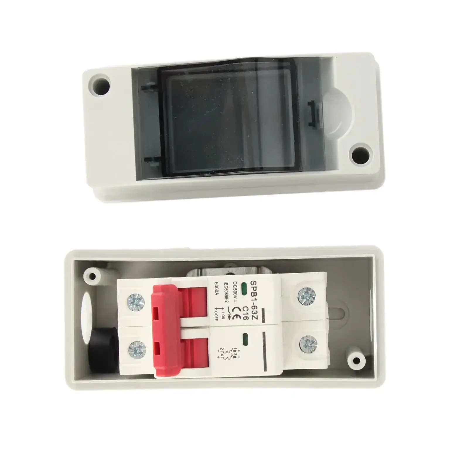 DC Solar Panel Breaker 16A 500V Outdoor Disconnect Switch IP65 Rated DIN Rail Enclosure For RV And Off-Grid Solar Power Systems Ideal For Photovoltaic Arrays, Grid-Tied Or Standalone Installations - Image 7