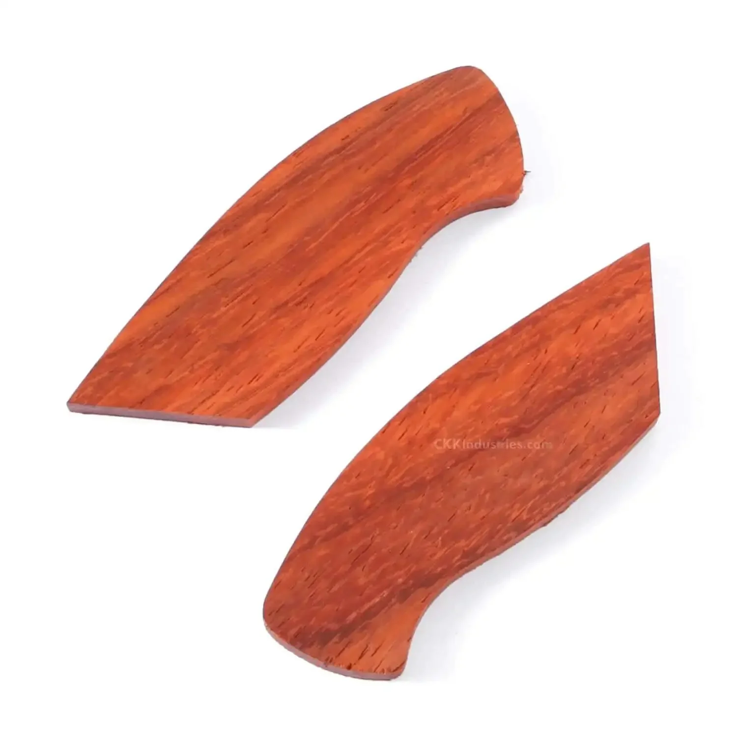 DDR3BL DIY Folding Knife Kit With Button Lock 440C Stainless Steel Blade 600 Grit Satin Finish Pre Machined Padauk Handle Scales Gift Boxed Parts Kit USA Design For Building Your Own EDC Knife - Image 4
