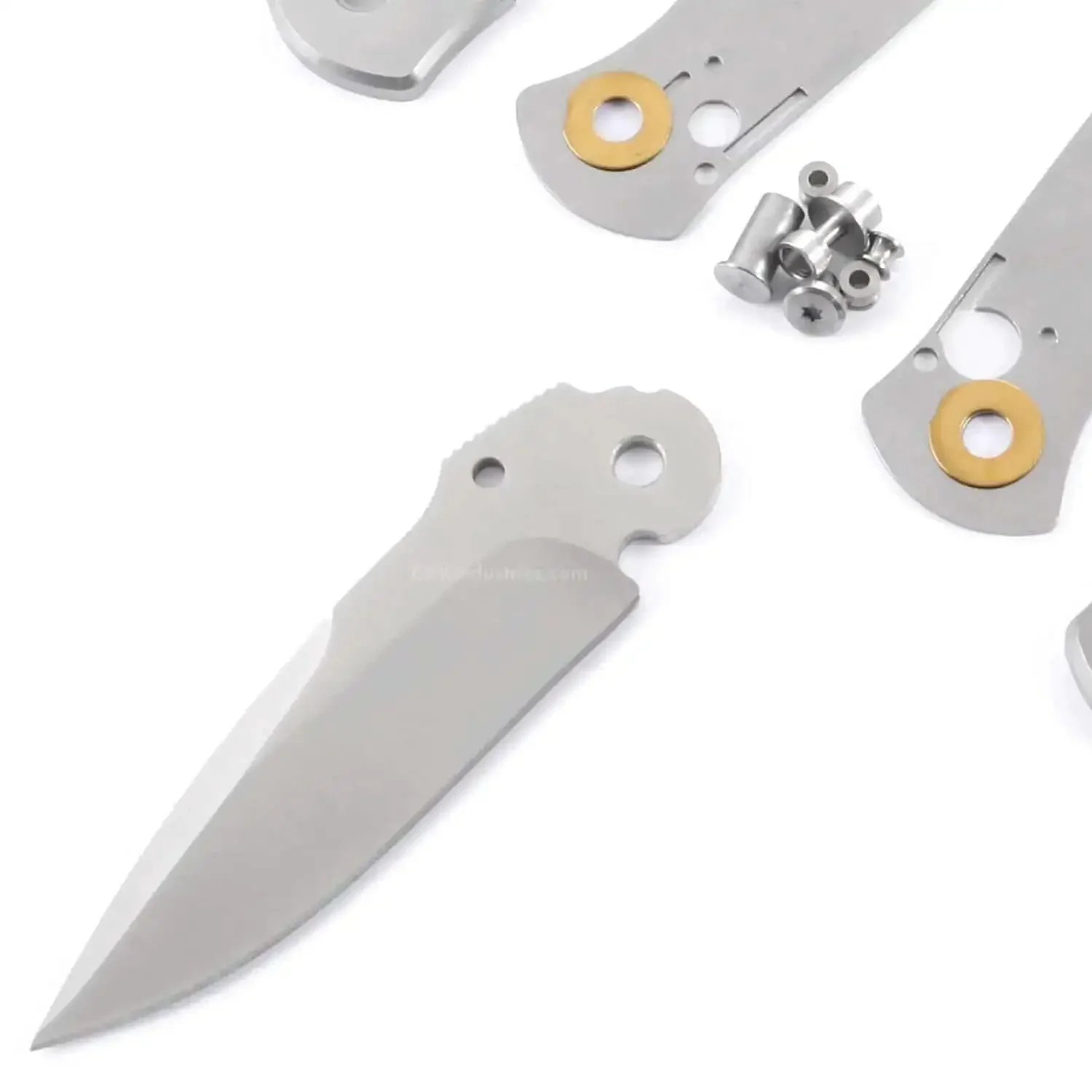 DDR3BL DIY Folding Knife Kit With Button Lock 440C Stainless Steel Blade 600 Grit Satin Finish Pre Machined Padauk Handle Scales Gift Boxed Parts Kit USA Design For Building Your Own EDC Knife - Image 8